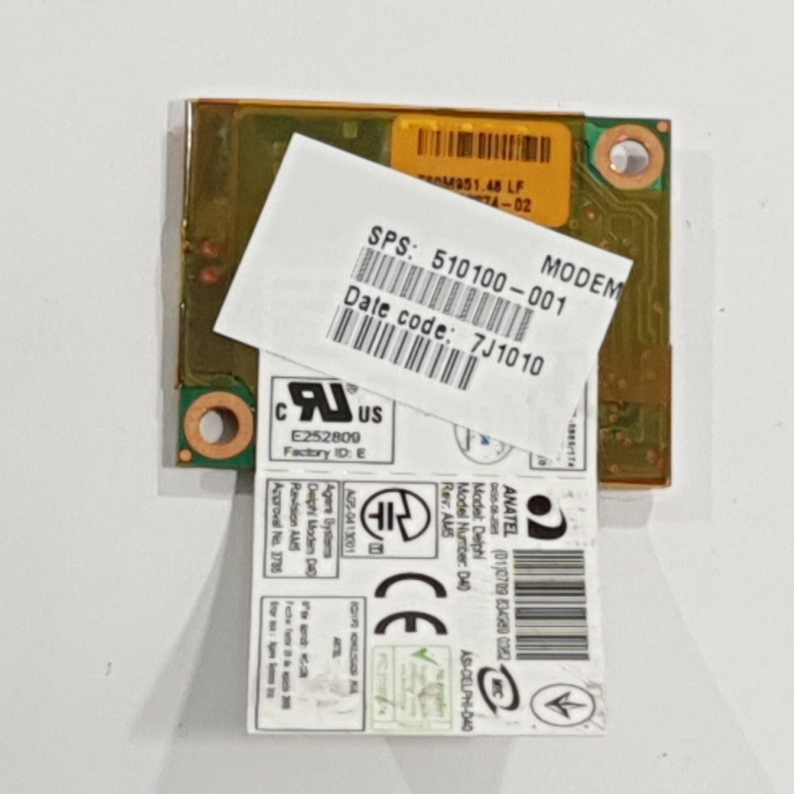 HP ProBook 6545b Modem Internes Modem Modul 510100-001 – Bild 2