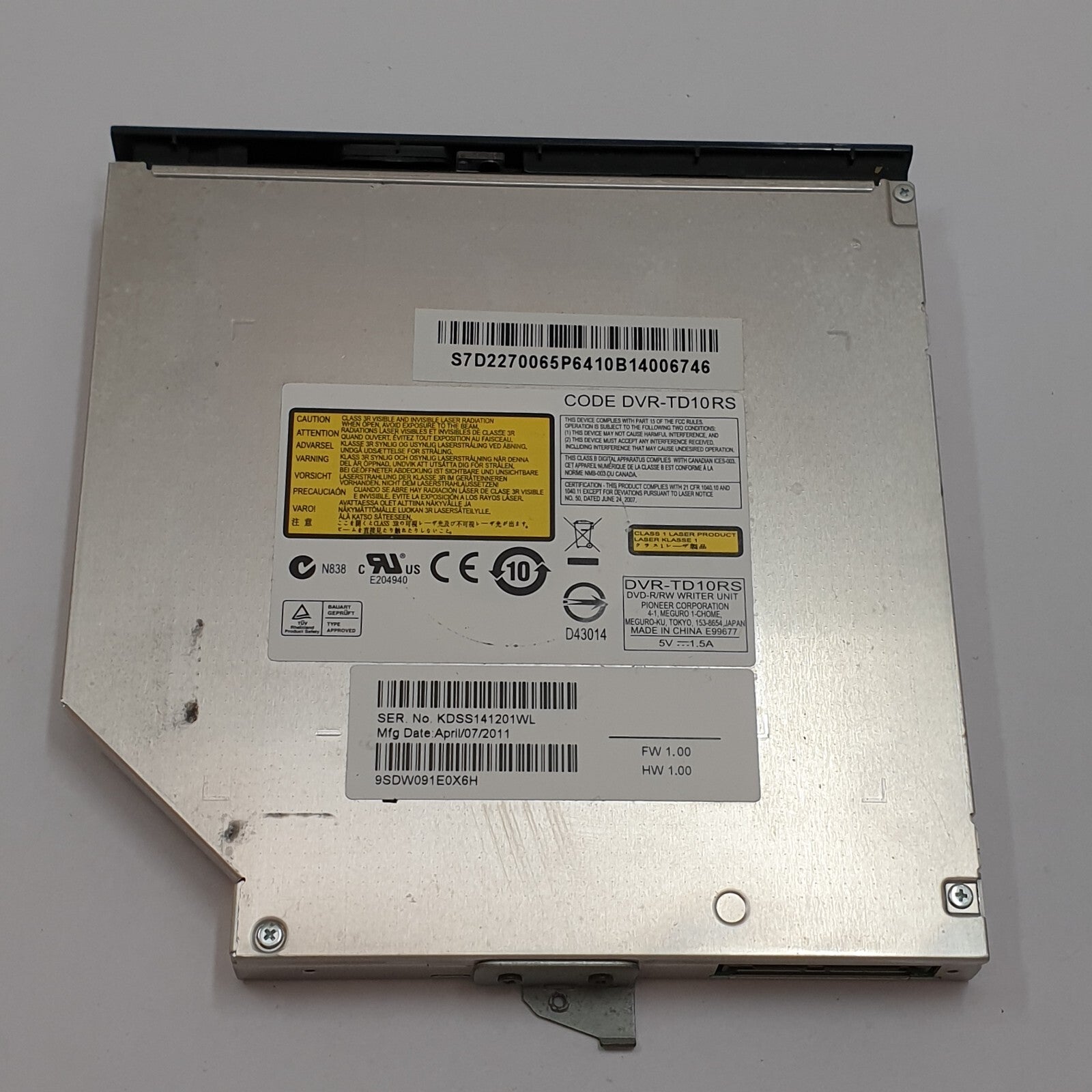 MSI MS-16Y1 DVD Laufwerk mit Blende Brenner DVD-RW Writer Optisches Laufwerk – Bild 2