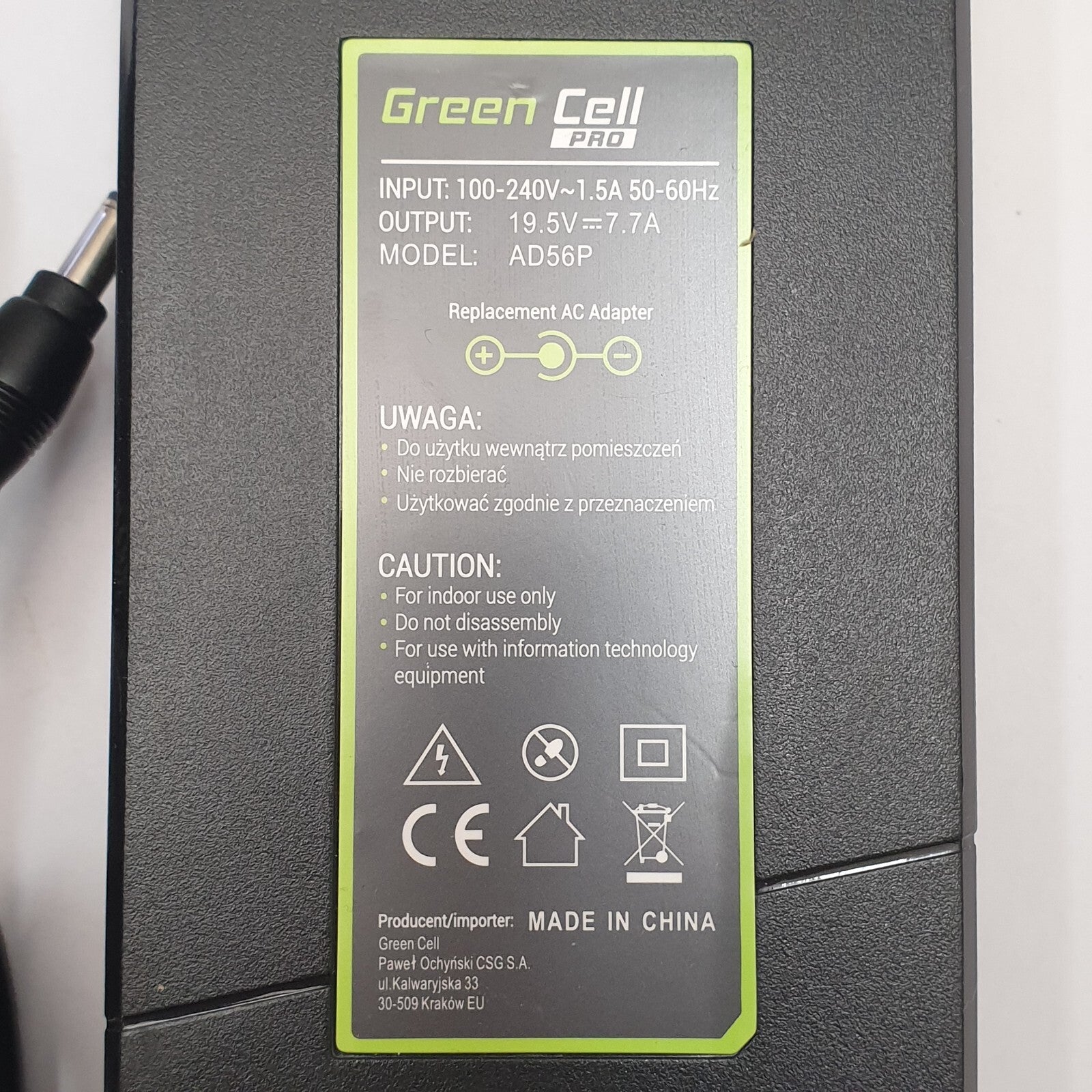 Netzteil Green Cell PRO 150W Asus G550 G551 G73 N751 MSI GE60 GE62 GE70 GP60 – Bild 2