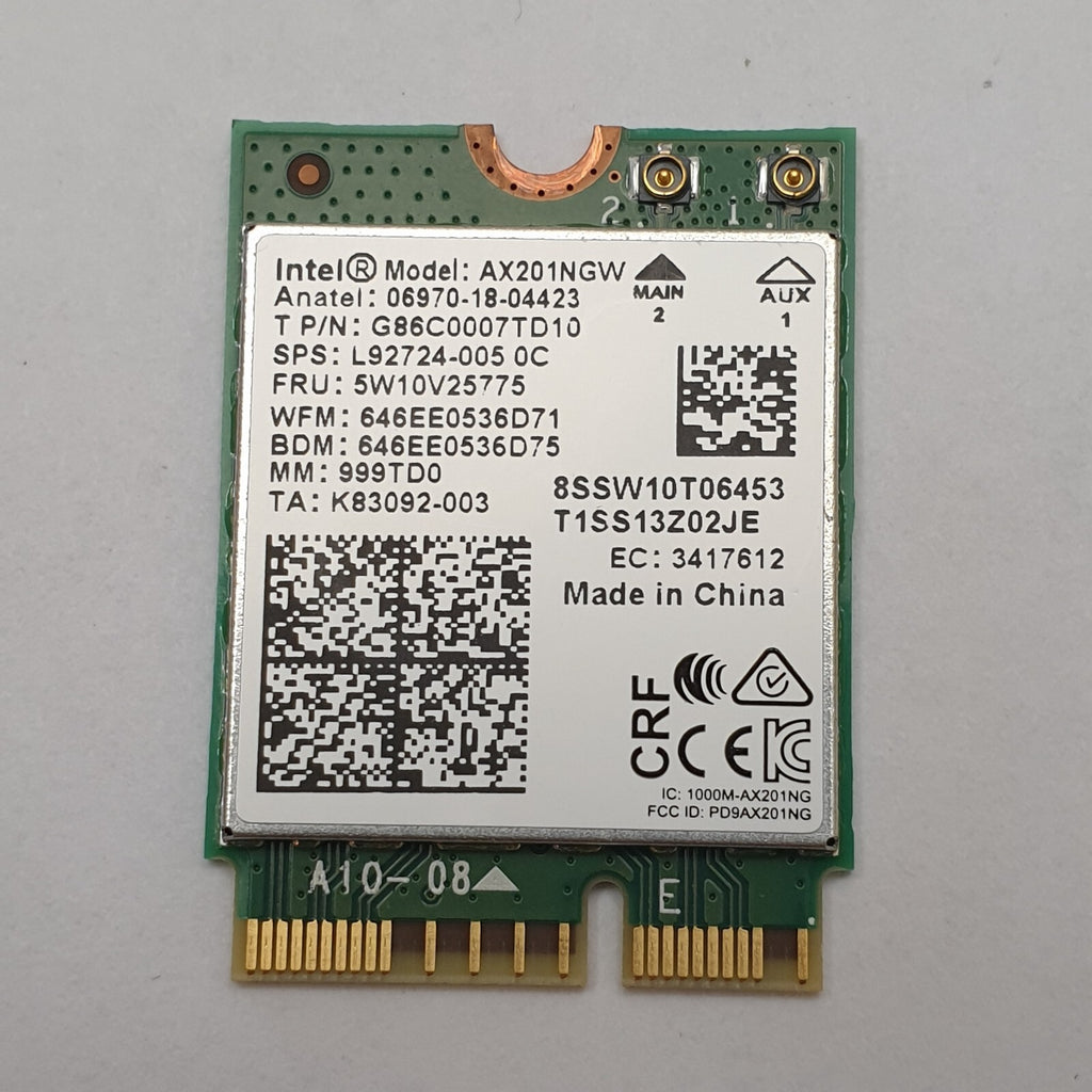 Fujitsu LifeBook U7510 WLAN Bluetooth Karte Intel AX201NGW Wireless Modul