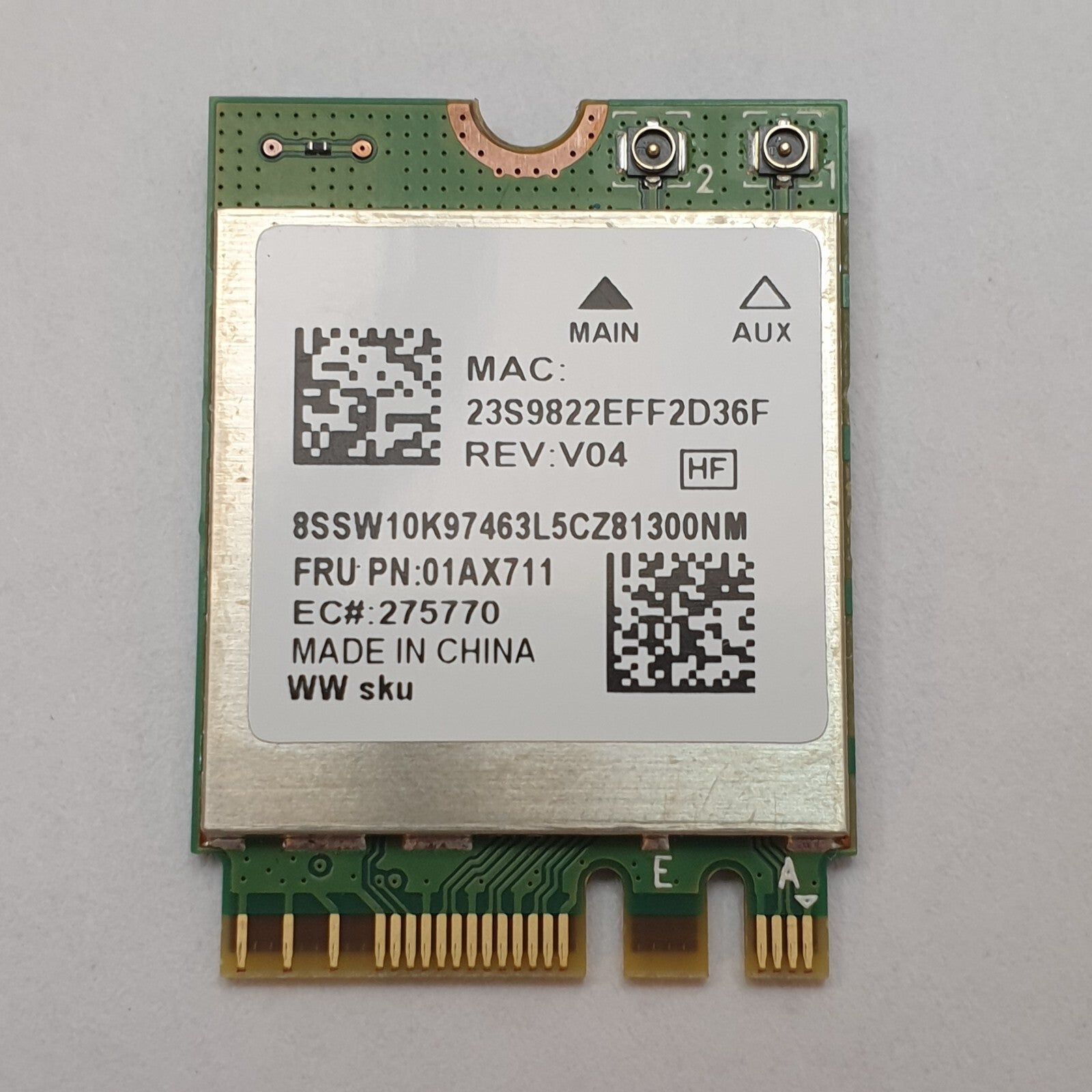 Lenovo ThinkPad A275 WLAN Bluetooth Karte 01AX711 Wireless Modul