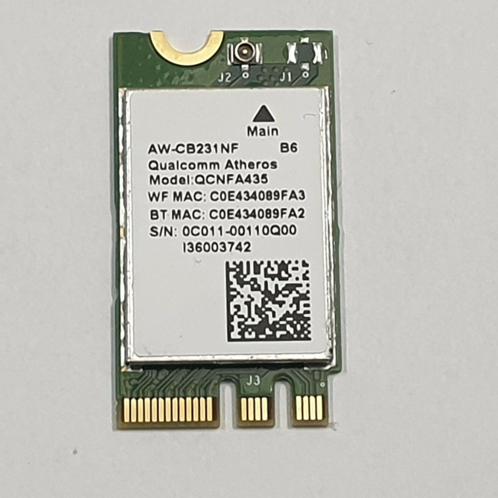 Asus R417YA WLAN Karte Wifi Card Qualcomm Atheros QCNFA435 AW-CB231NF