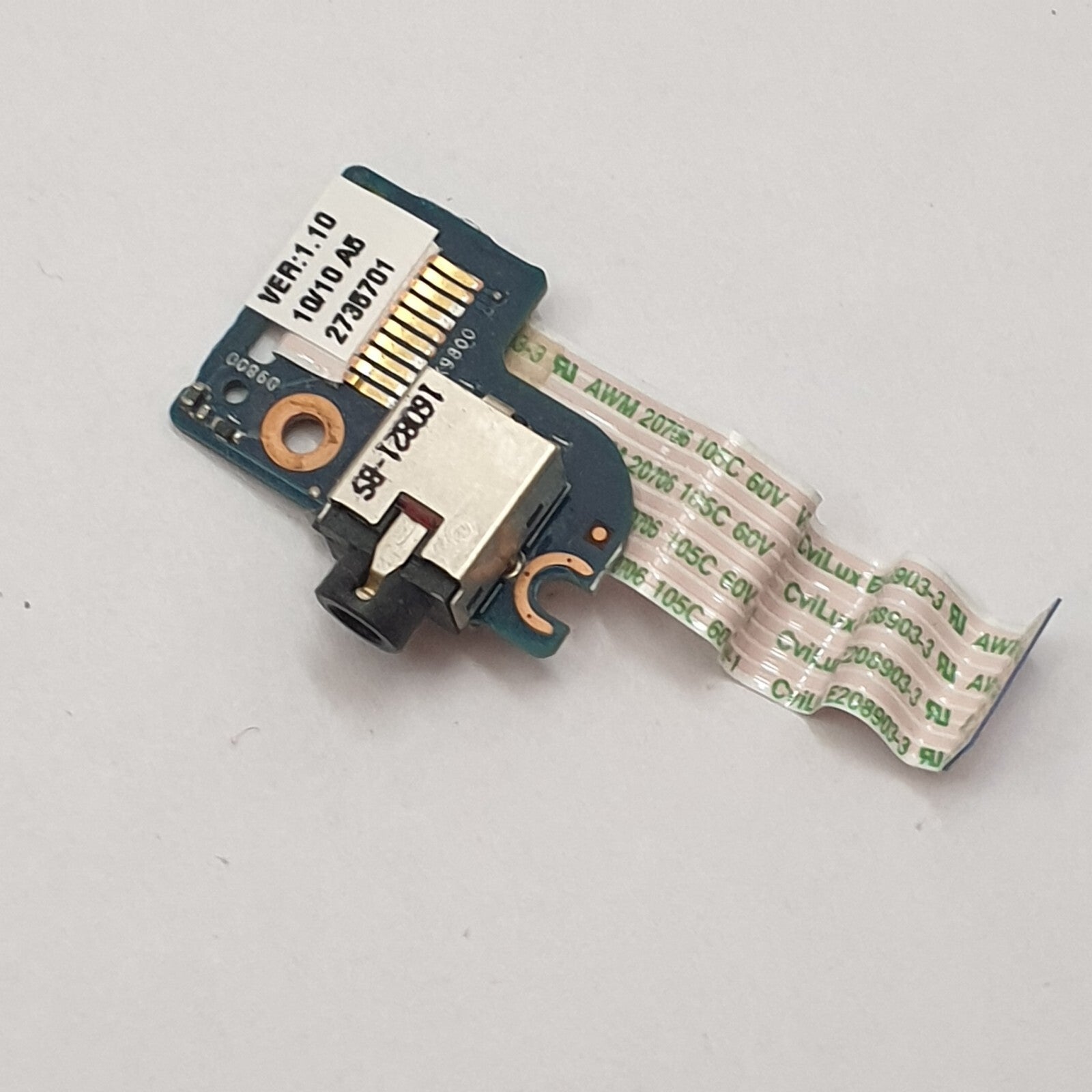 HP ProBook 645 G2 Audio Sound Board Kopfhöreranschluss Audio Jack Platine