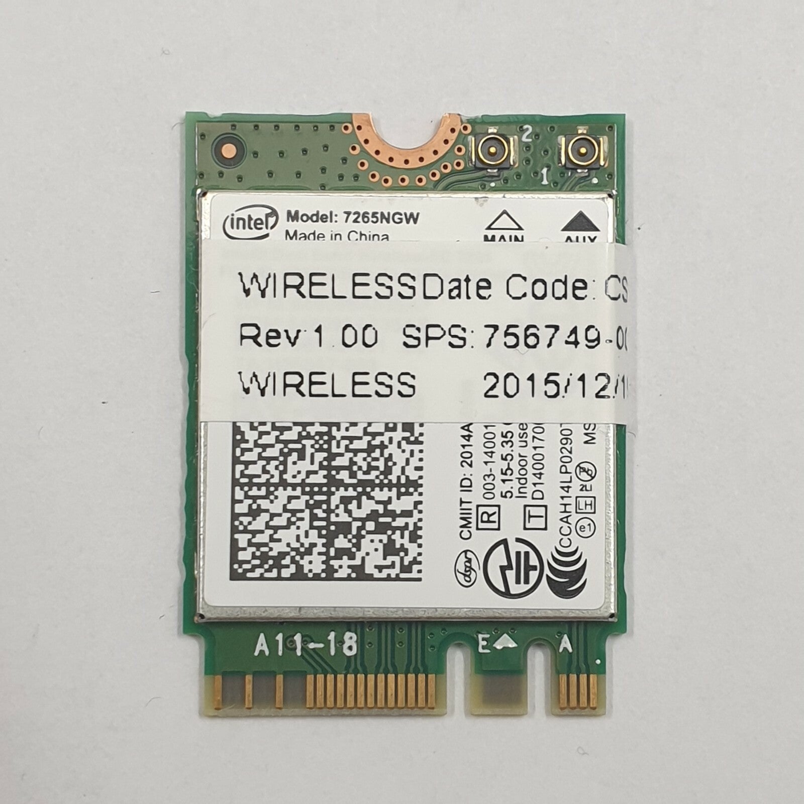 HP EliteBook 840 G2 WLAN Bluetooth Karte Intel 7265NGW Wireless Modul