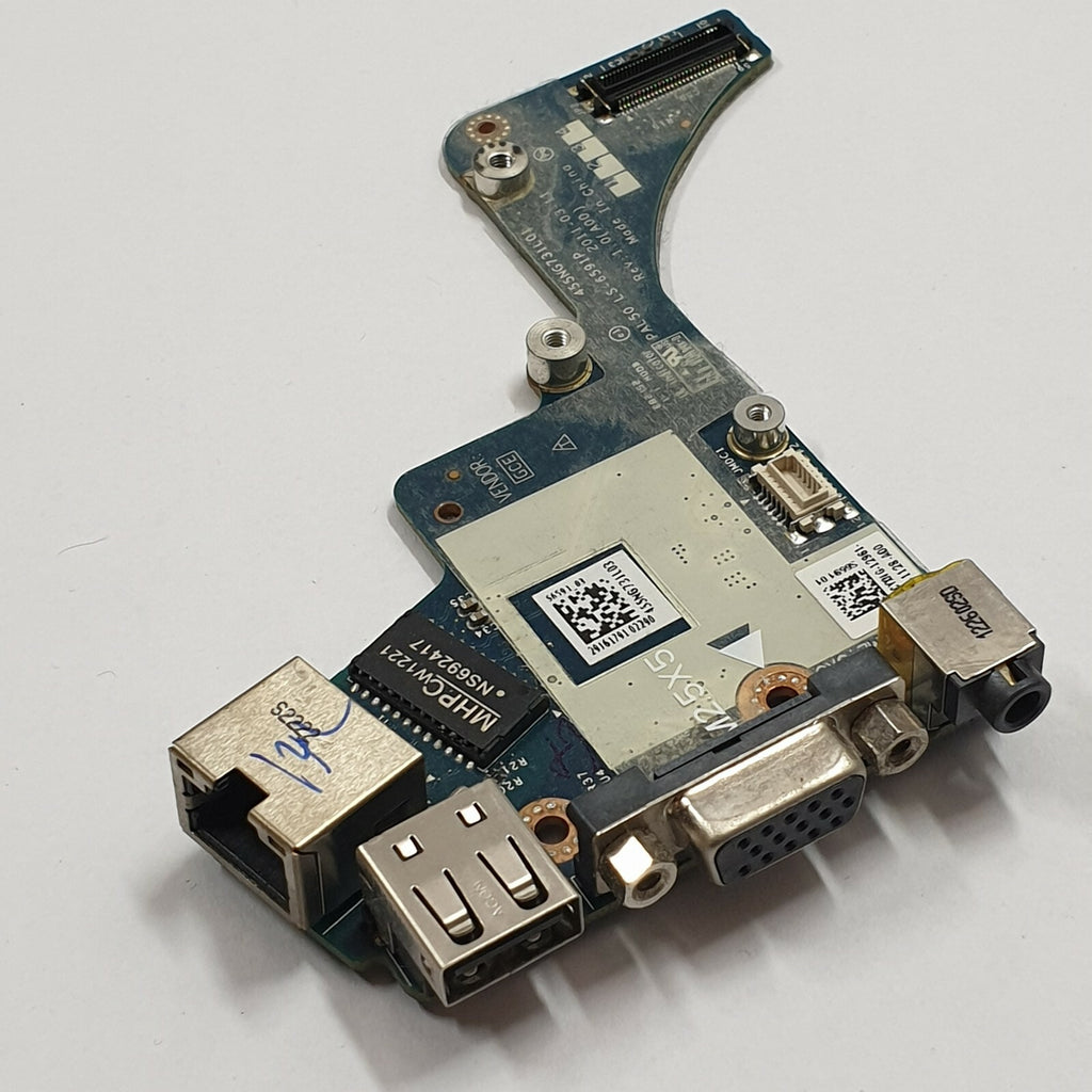 Dell Latitude E6420  USB Audio VGA LAN Port Board LS-6591P