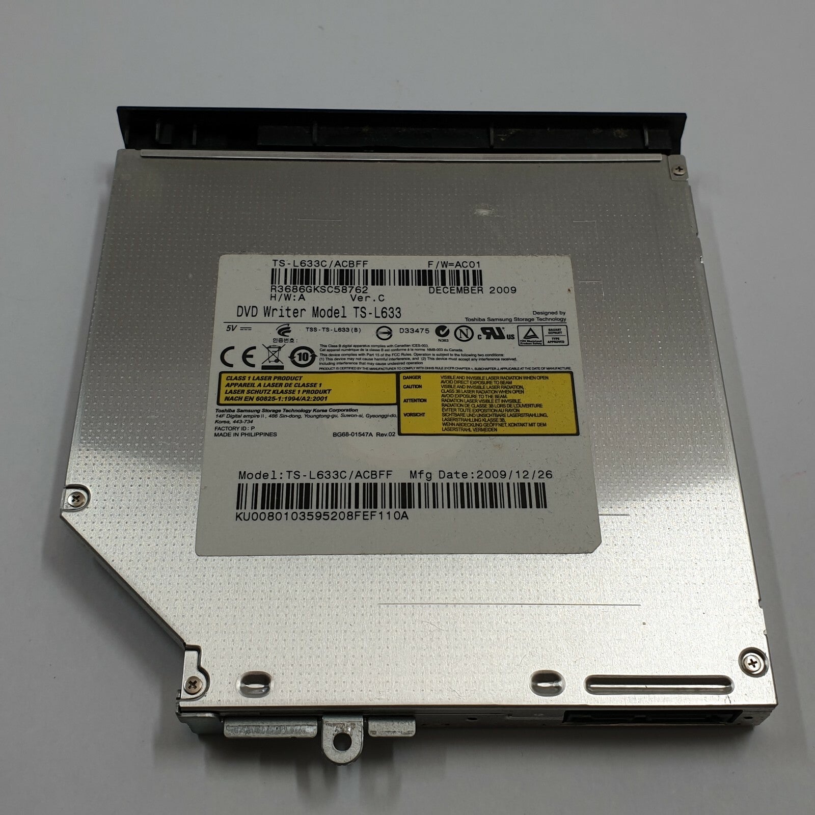 Packard Bell EasyNote TJ66 DVD Laufwerk Brenner TS L633 DVD RW Writer – Bild 2