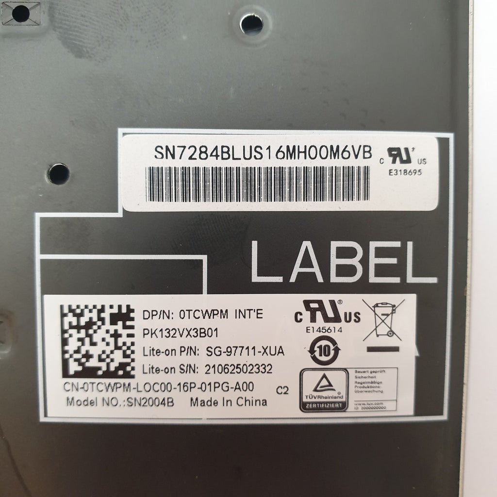 Dell Latitude 5510 Tastatur English US QWERTY Keyboard Backlit