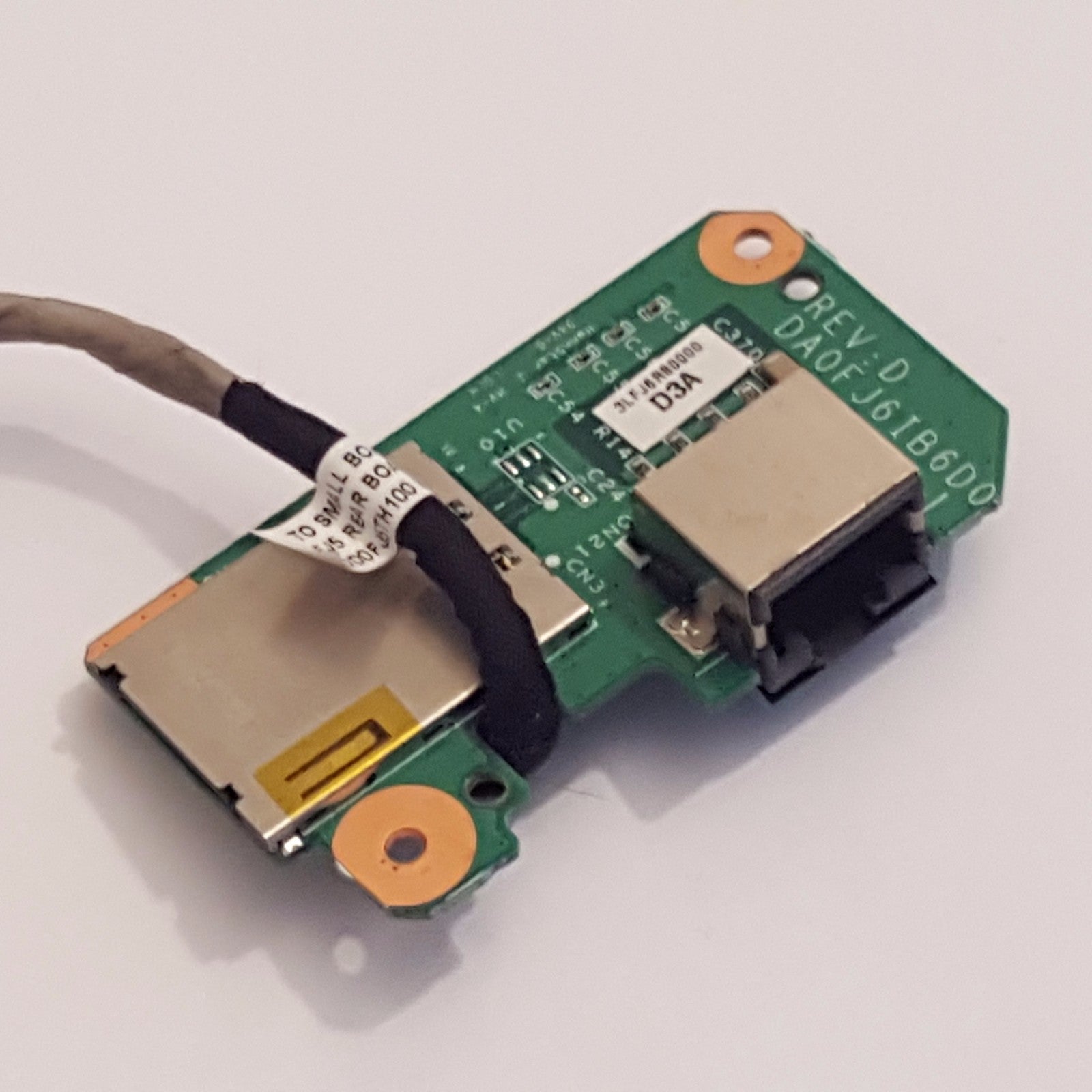 Fujitsu LifeBook S710 SIM Kartenleser LAN Board RJ45 Ethernet Platine