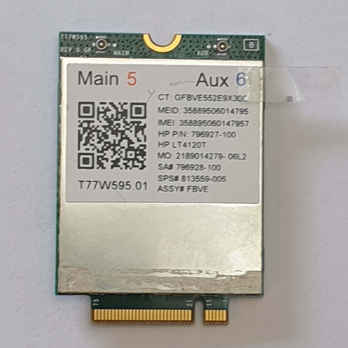 HP Elite x2 1012 G1 WWAN LTE Modem Karte Mobile Broadband Modul