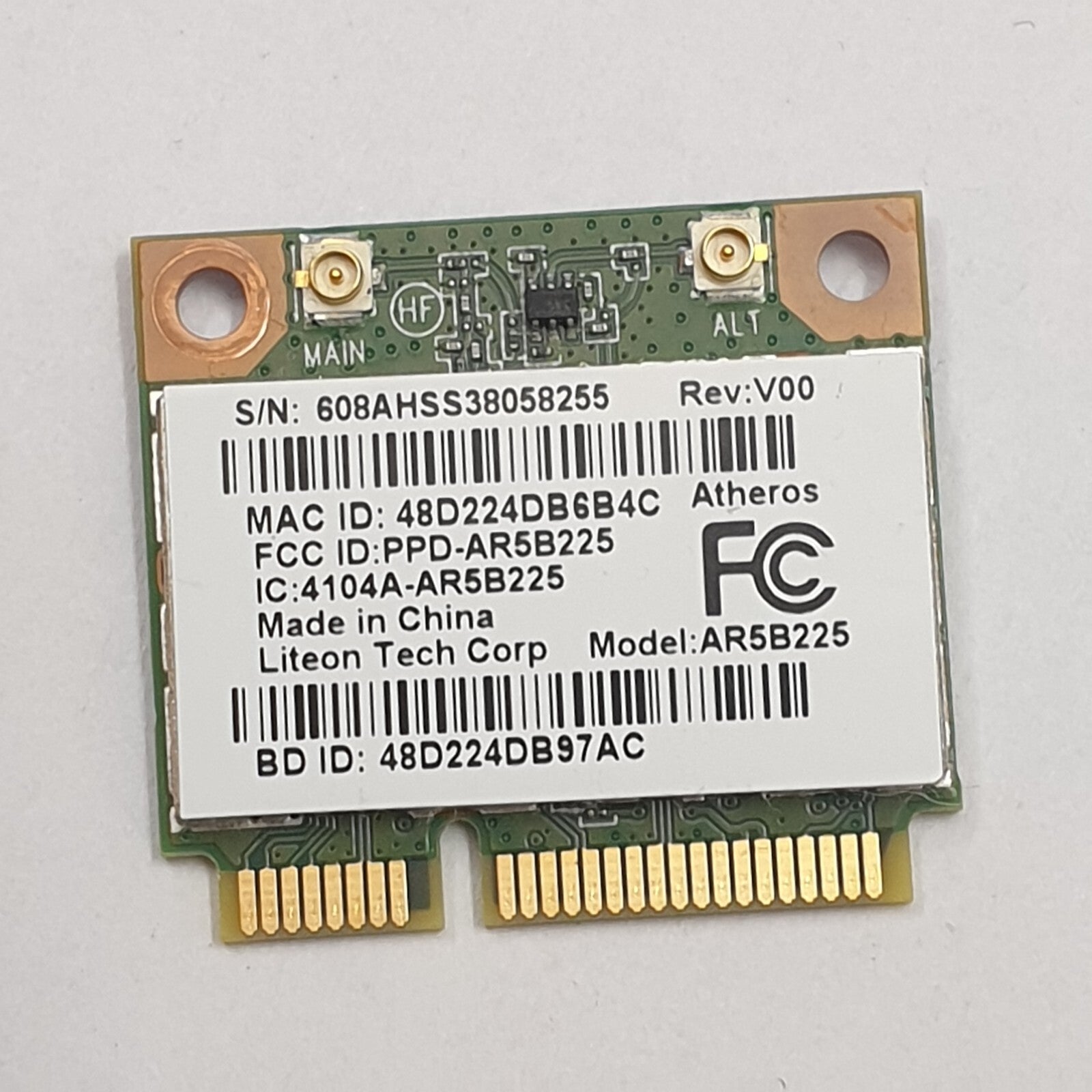 Samsung R470 NP470R5E WLAN Karte Wifi Atheros AR5B225 Wireless Modul
