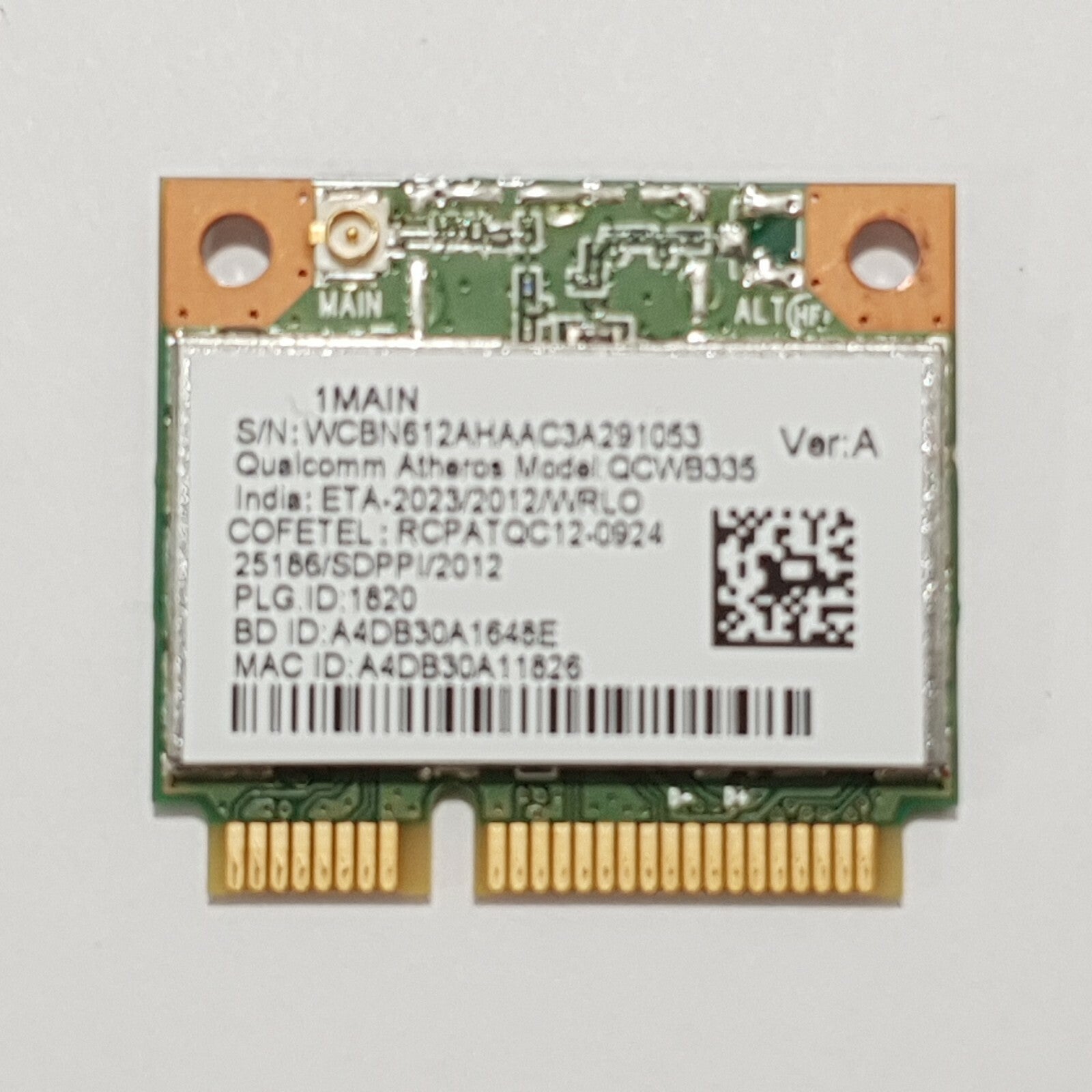 Acer Aspire V5-131 Series WLAN Karte Qualcomm Atheros QCWB335 WiFi Modul