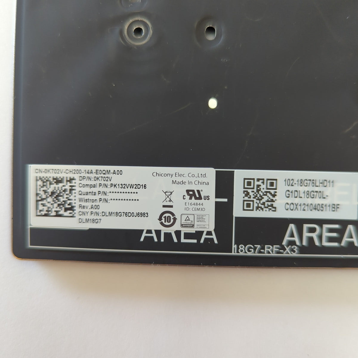Dell Latitude 5411 Tastatur Deutsch QWERTZ Keyboard Backlit