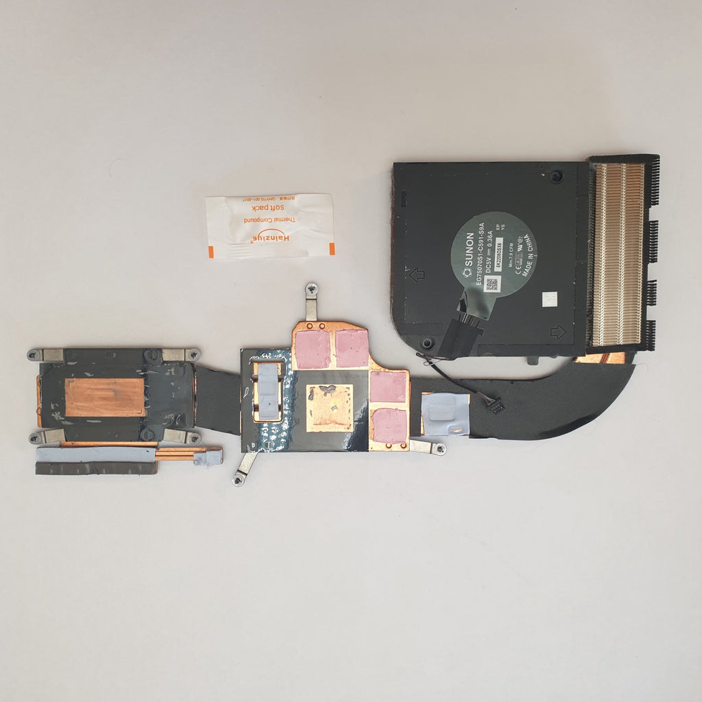 Dell Precision 3571 CPU GPU Kühler Lüfter Heatsink Fan Wärmeleitpaste