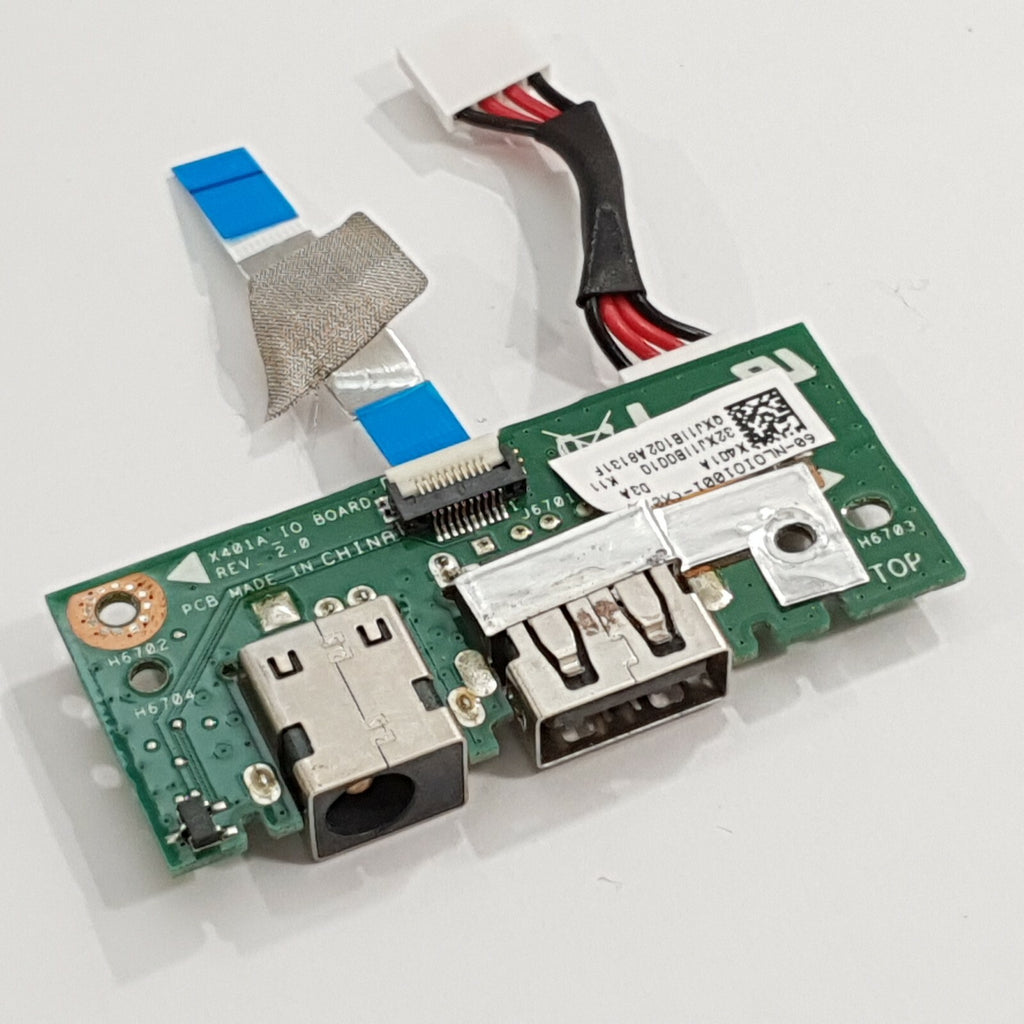 Asus F301A Series Original I/O Board USB Strombuchse Daughter Board