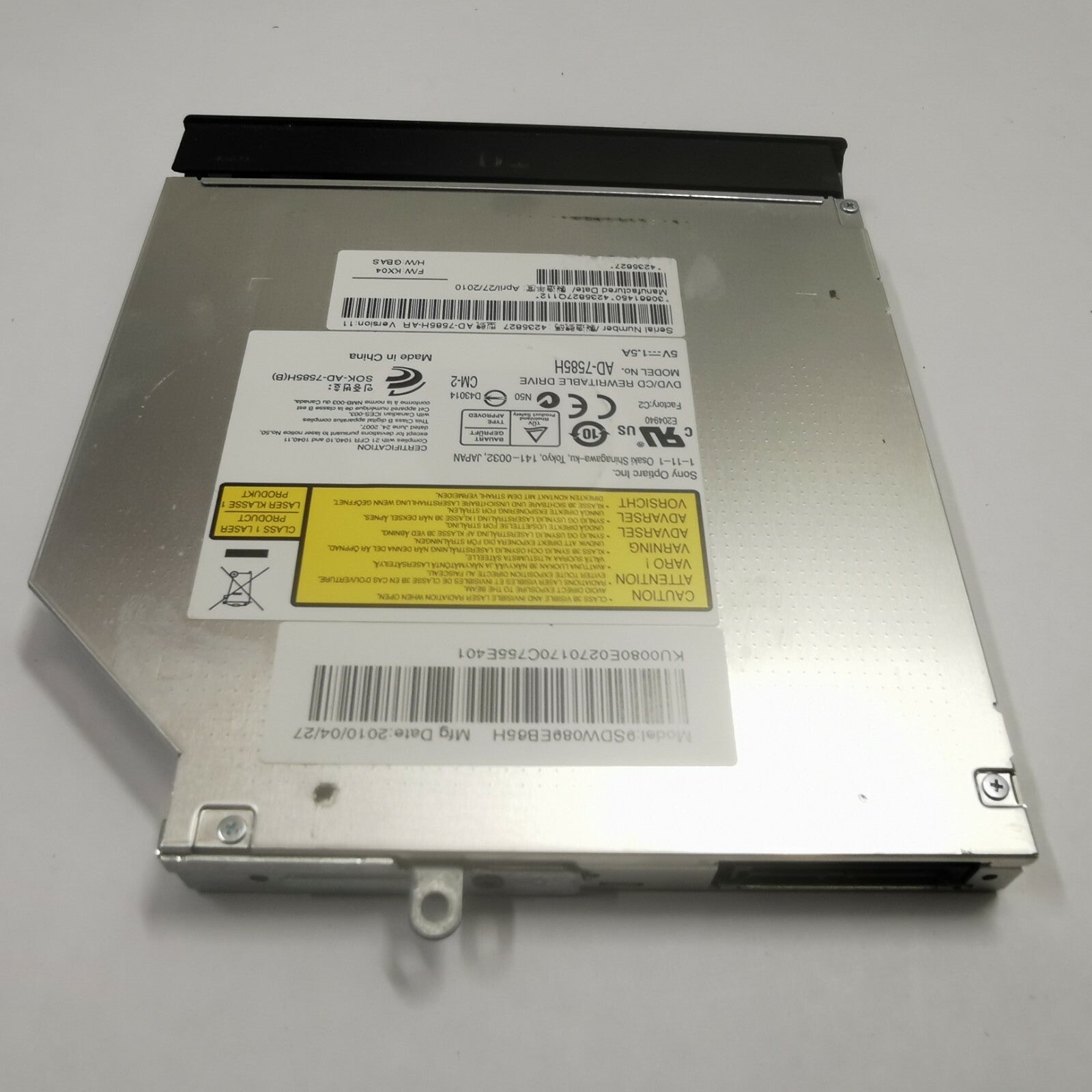 Acer eMachines G640 DVD Laufwerk Brenner Optiarc AD-7585H SATA CD DVD RW Drive – Bild 2