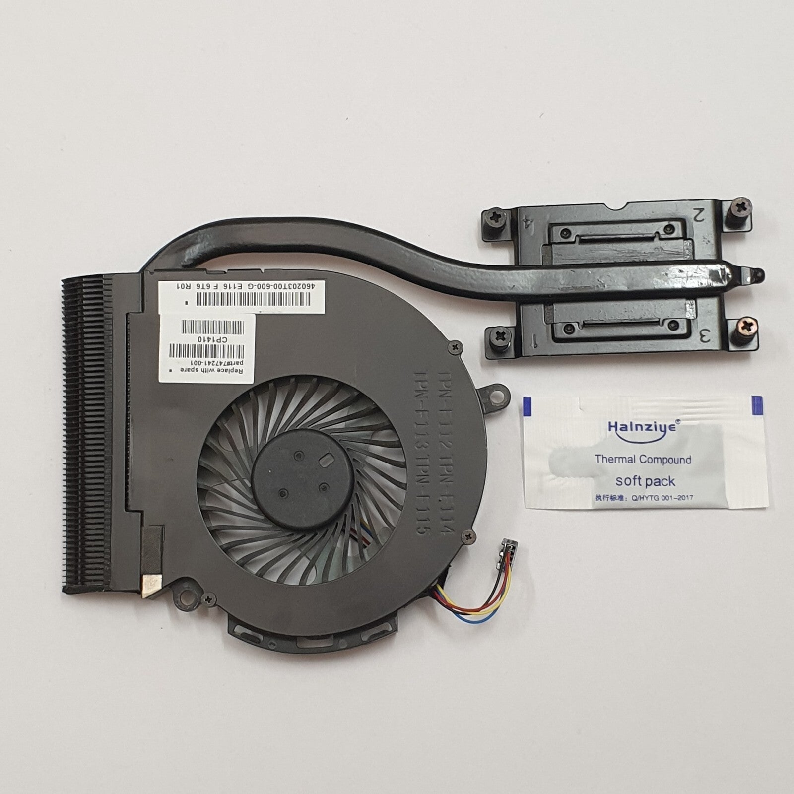 HP Compaq 15-a0 15-a013nf Kühler Lüfter Heatsink Fan Wärmeleitpaste