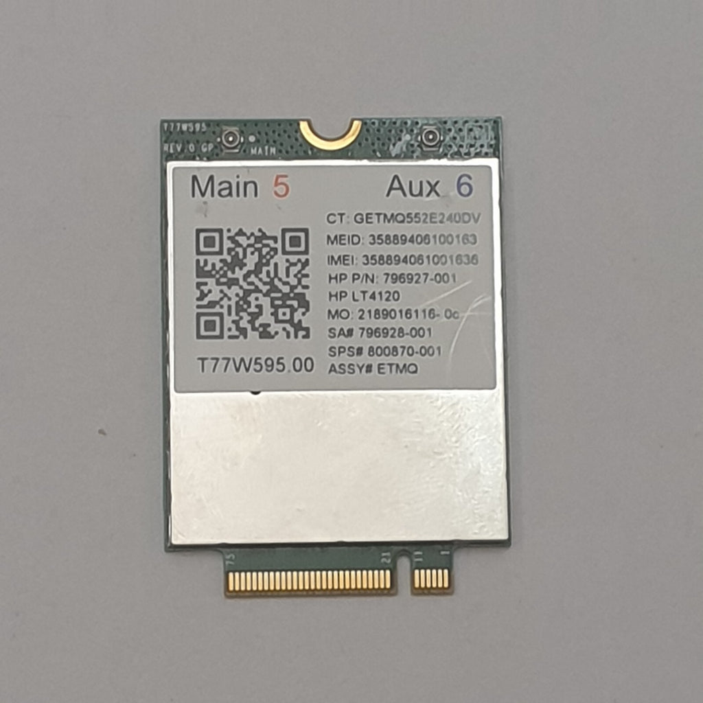 HP EliteBook Folio 1040 G3 WWAN LTE Modul 4G Karte LT4120 800870-001