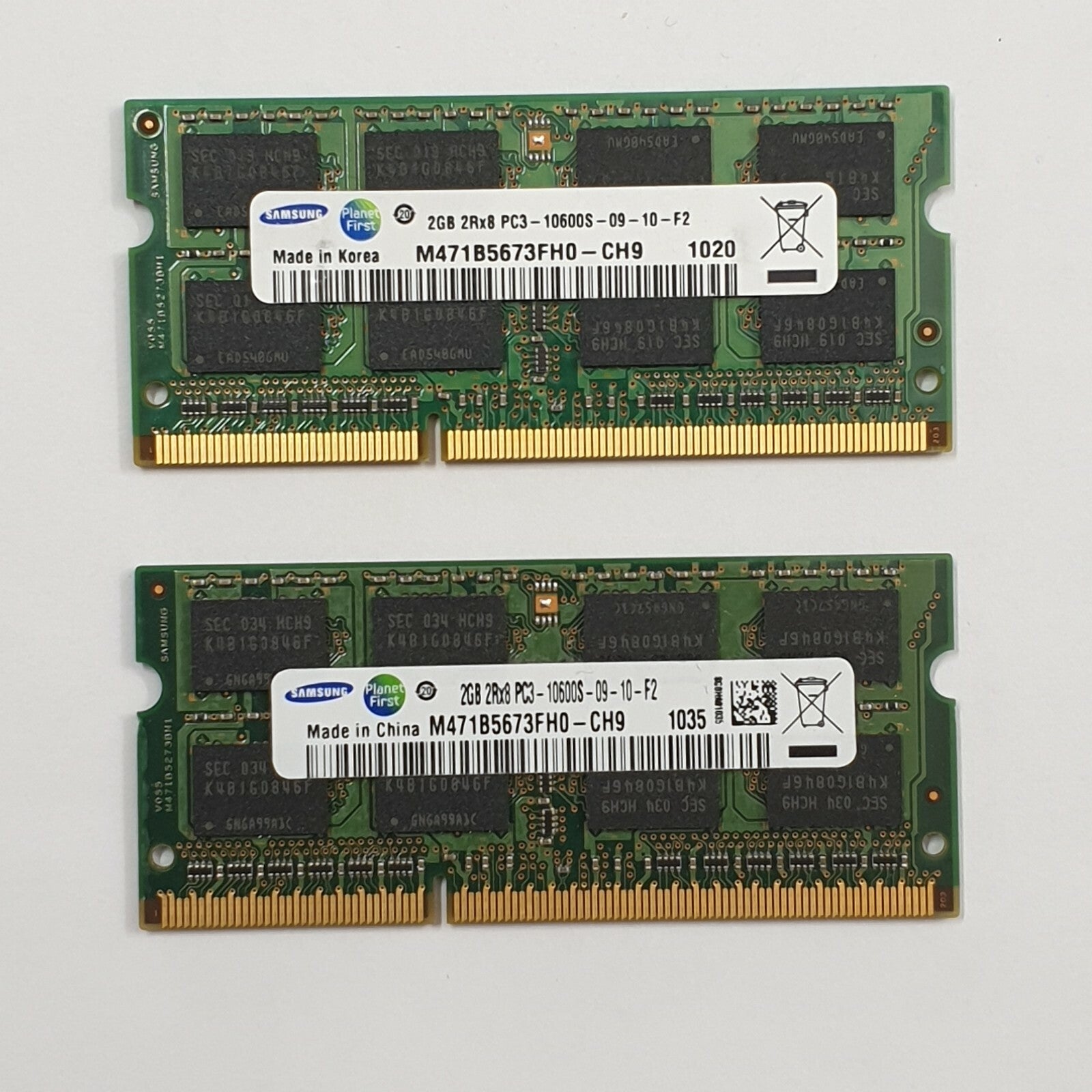 Acer eMachines E527 - 4GB Samsung 2GB DDR3 1066 SODIMM RAM 1x2GB Laptop Notebook