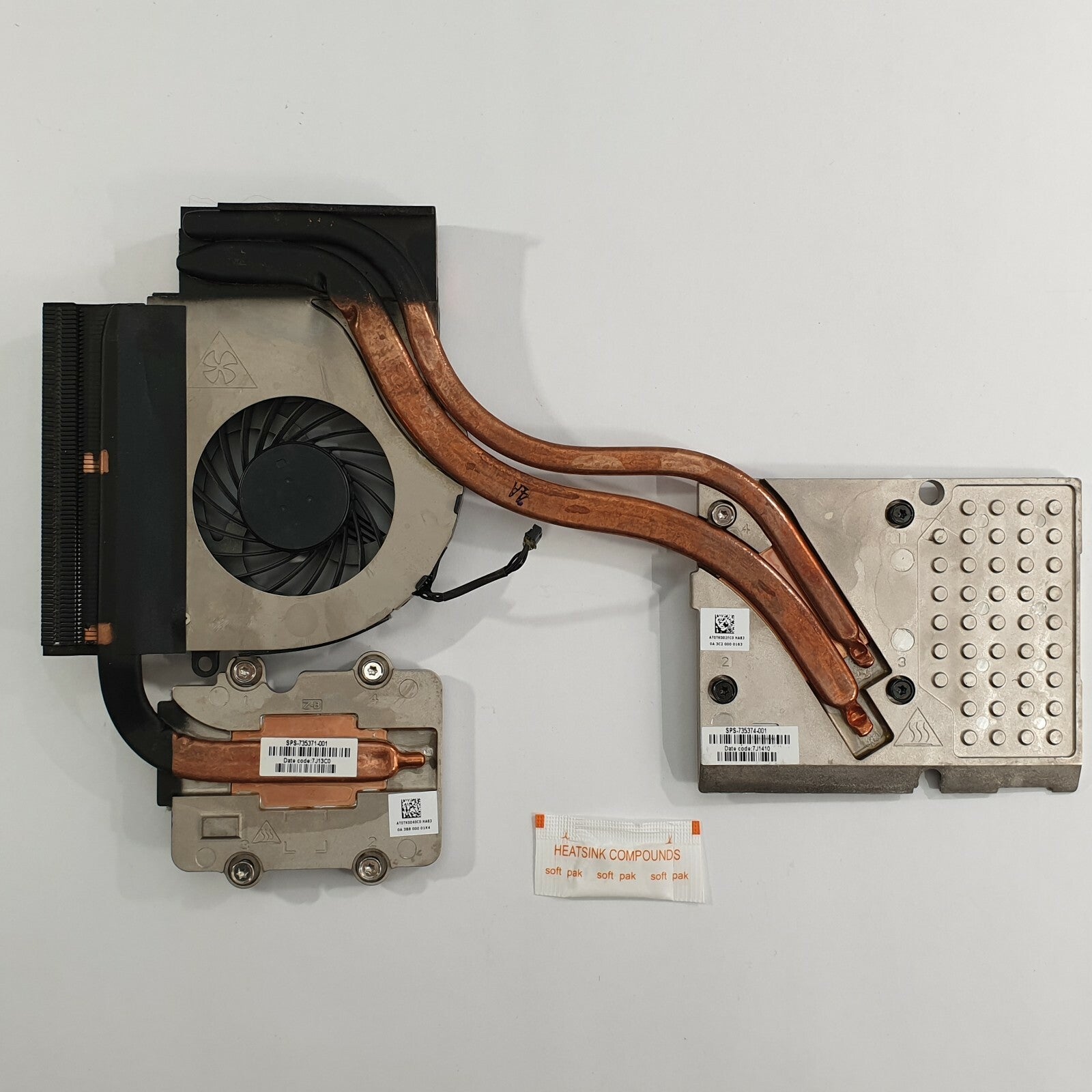 HP ZBook 17 Kühler Lüfter Heatsink Fan Kühlung inkl Wärmeleitpaste