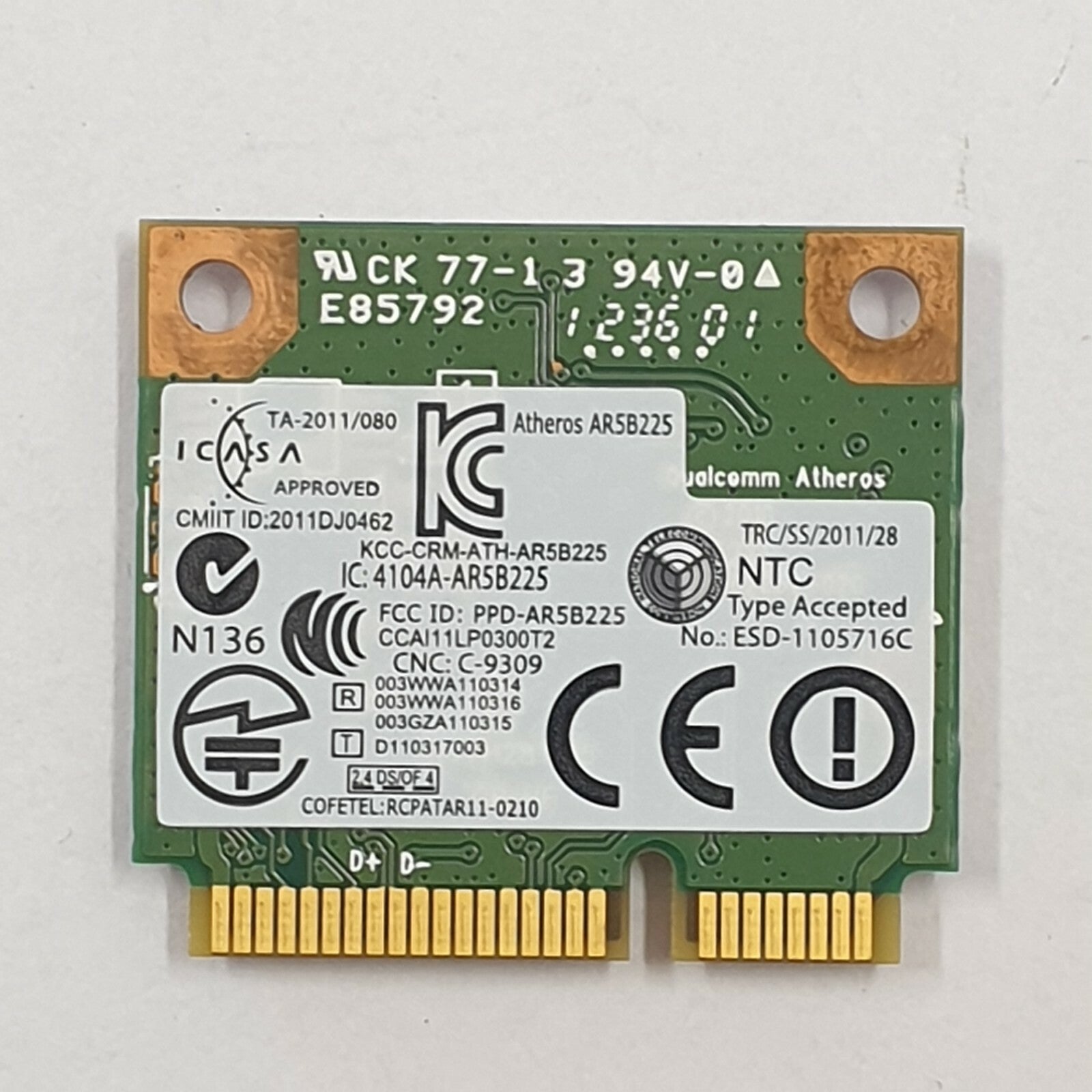 Dell Inspiron 15 3520 WLAN Karte DW1703 AR5B225 Wireless Netzwerkkarte – Bild 2