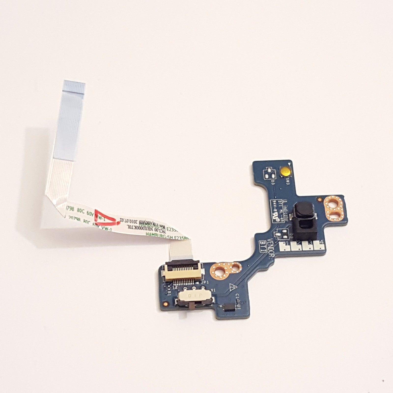 Dell Latitude E6410 Powerbutton Board Einschaltknopf Platine Schalter Kabel