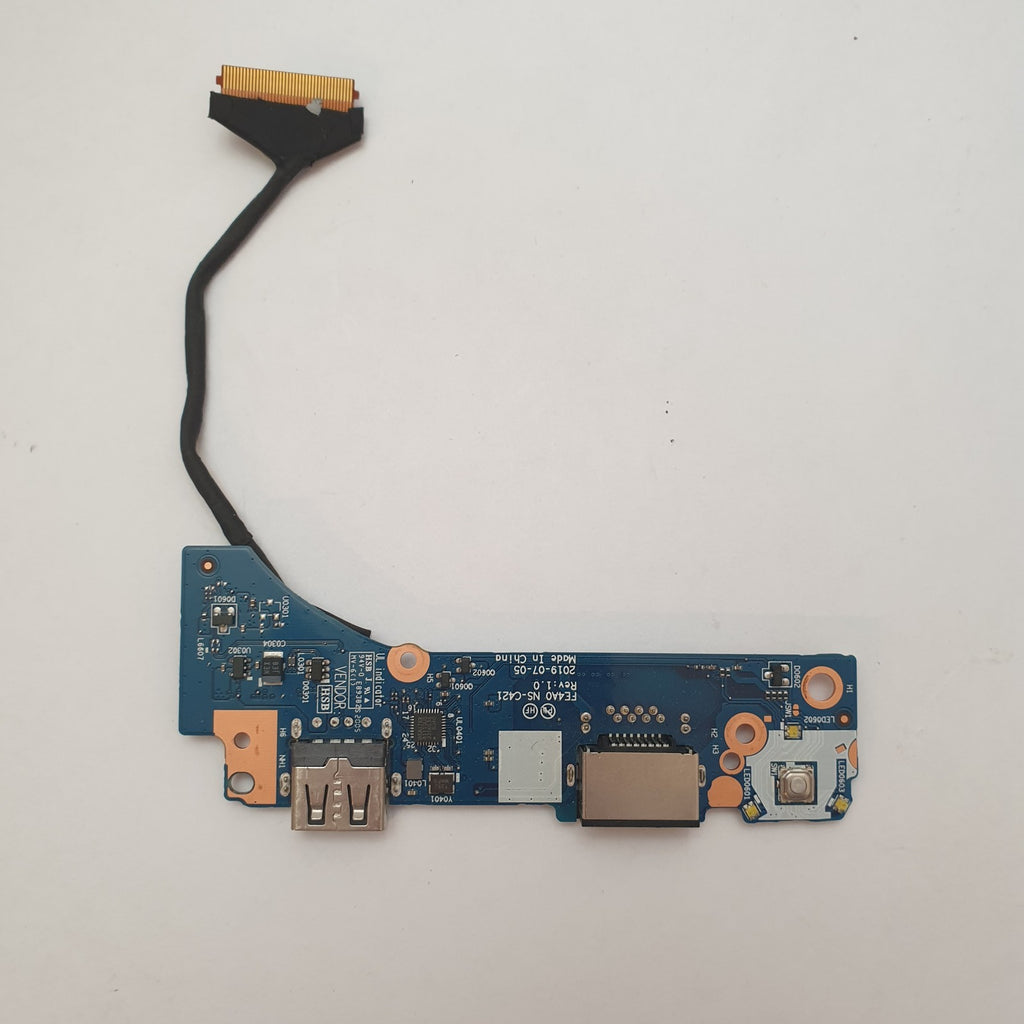 Lenovo ThinkPad E14 Gen 1 USB LAN Board Platine Power Button Schalter IO Platine