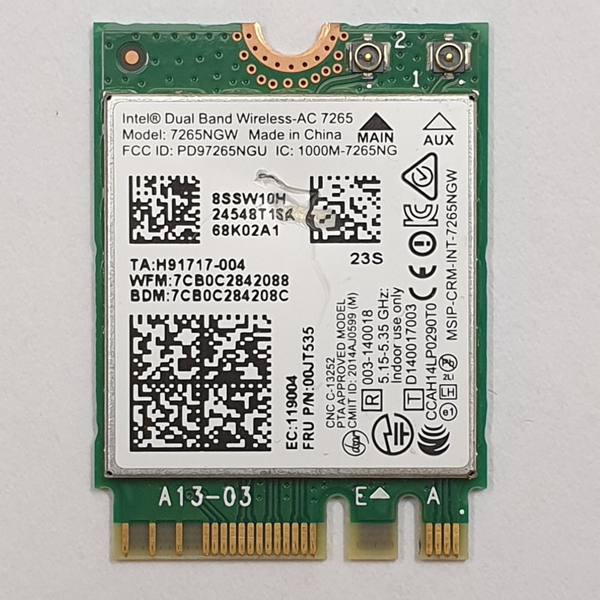 Lenovo Chromebook N22-20 WLAN Bluetooth Karte N22 20 Intel 7265NGW WLAN