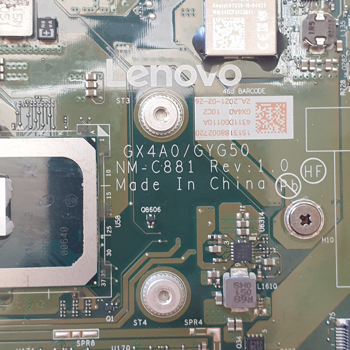 Lenovo ThinkPad X1 Yoga Gen 5 G5 Mainboard Defekt/Faulty Motherboard Systemboard