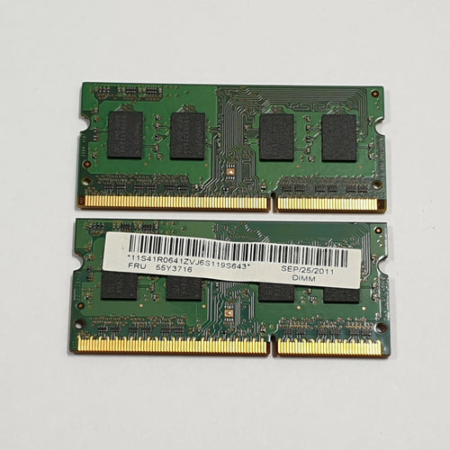 4GB (2x2GB) Samsung 2GB DDR3 1333 SODIMM RAM 1x2GB Laptop Notebook Speicher