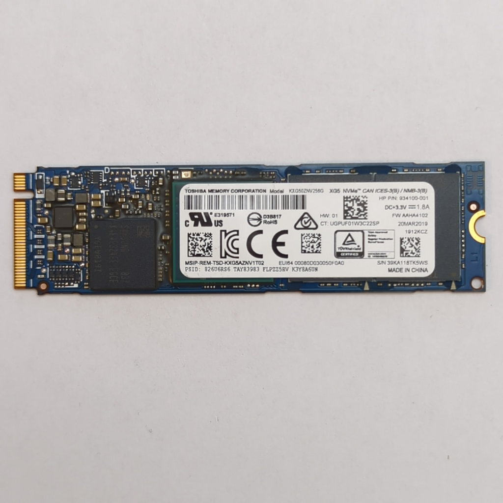 Toshiba SS 256GB Festplatte M.2 NVMe PCIe Internes Solid State Drive