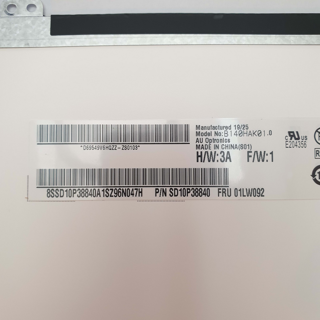 Lenovo ThinkPad T480s FHD Display 14 Zoll B140HAK01.0 Panel LCD Bildschirm