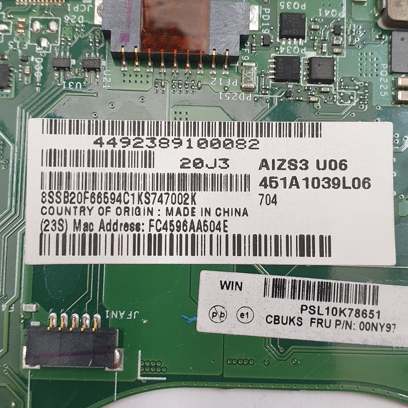 Lenovo ThinkPad Yoga 260 Mainboard Intel Core i5 6300U Motherboard – Bild 3