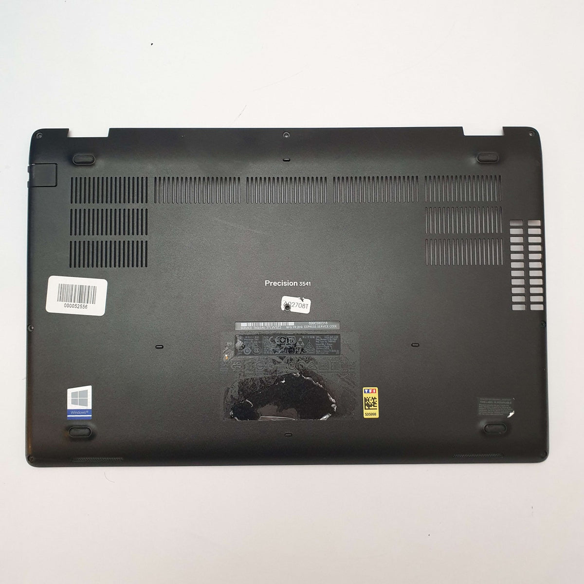 Dell Precision 3541 Gehäuse Unterschale Unterteil Bottom Base Cover Ersatzteil