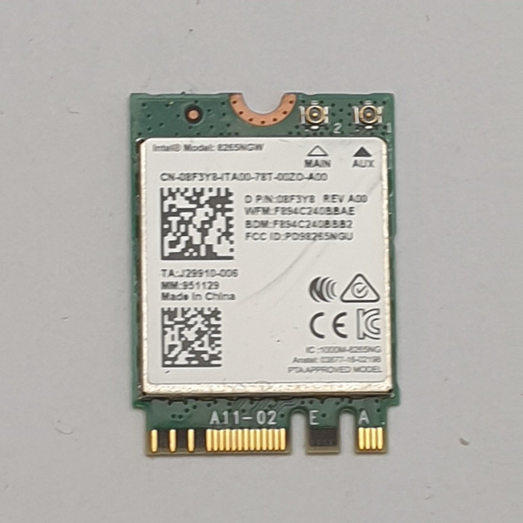 Dell Precision 7520 WLAN Karte Wifi Intel 8265NGW Wifi Wireless Modul