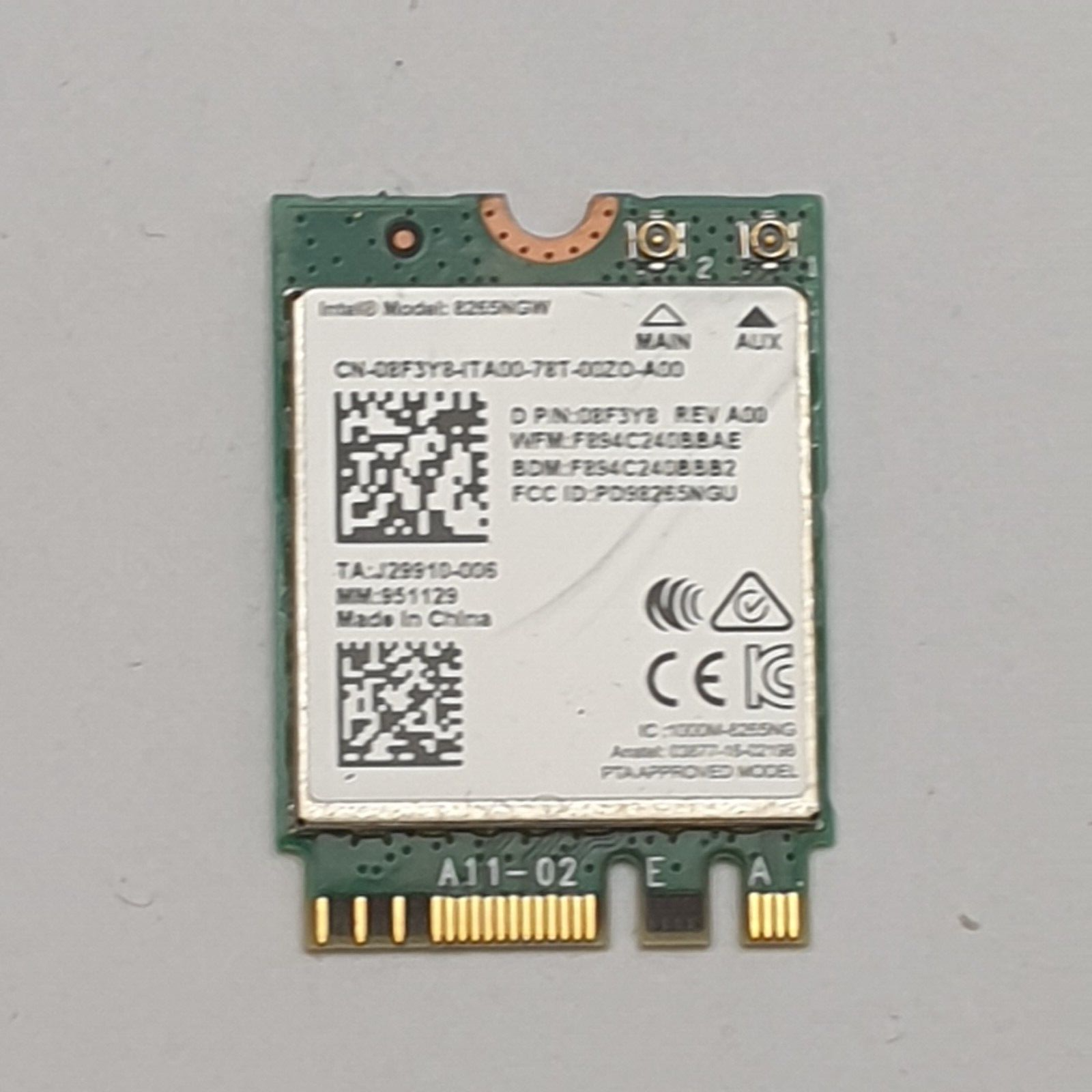 Dell Precision 7520 WLAN Karte Wifi Intel 8265NGW Wifi Wireless Modul