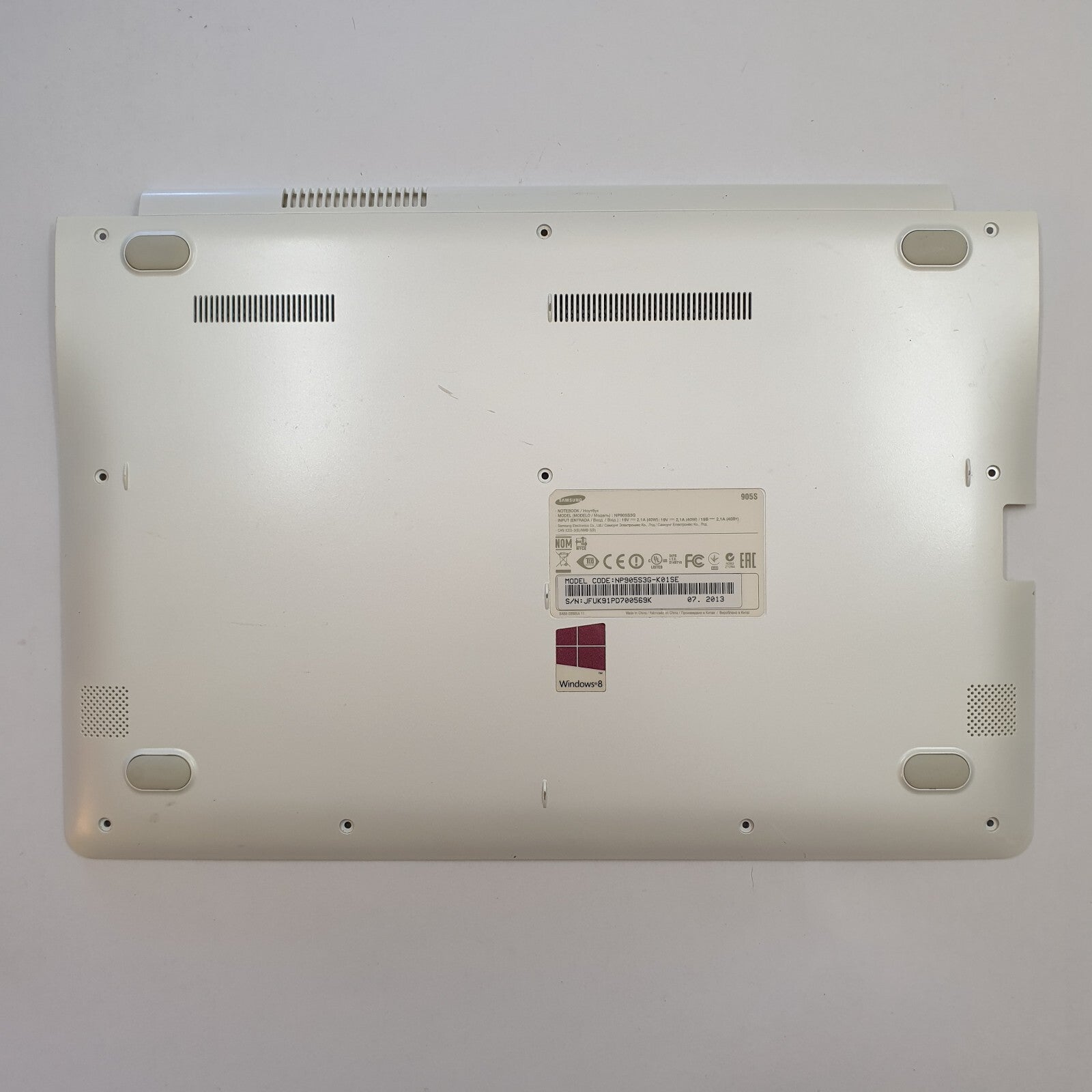 Samsung 905S NP905S3G Gehäuse Unterschale Unterteil Bottom Base Cover Ersatzteil