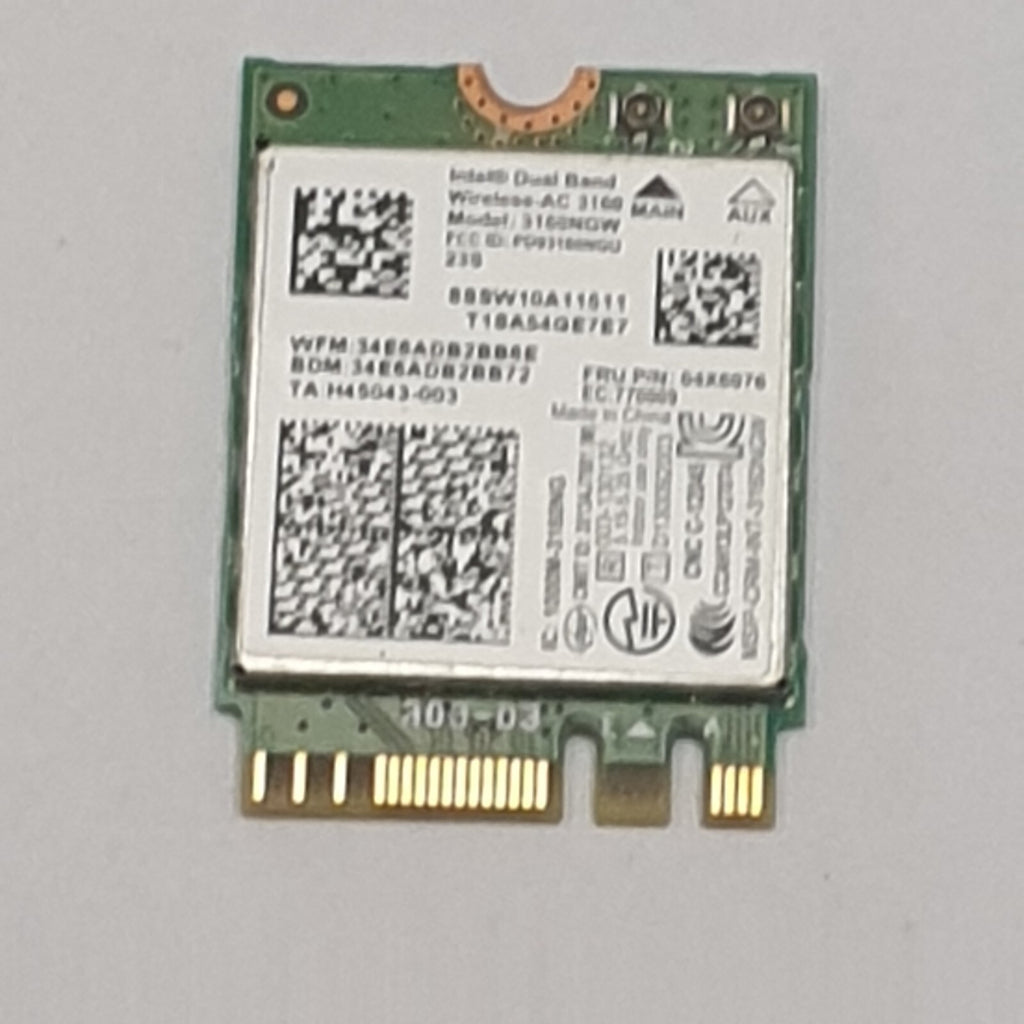 Lenovo Z50-70 WLAN Karte Wifi Card Intel Dual Band Wireless AC 3160 3160NGW