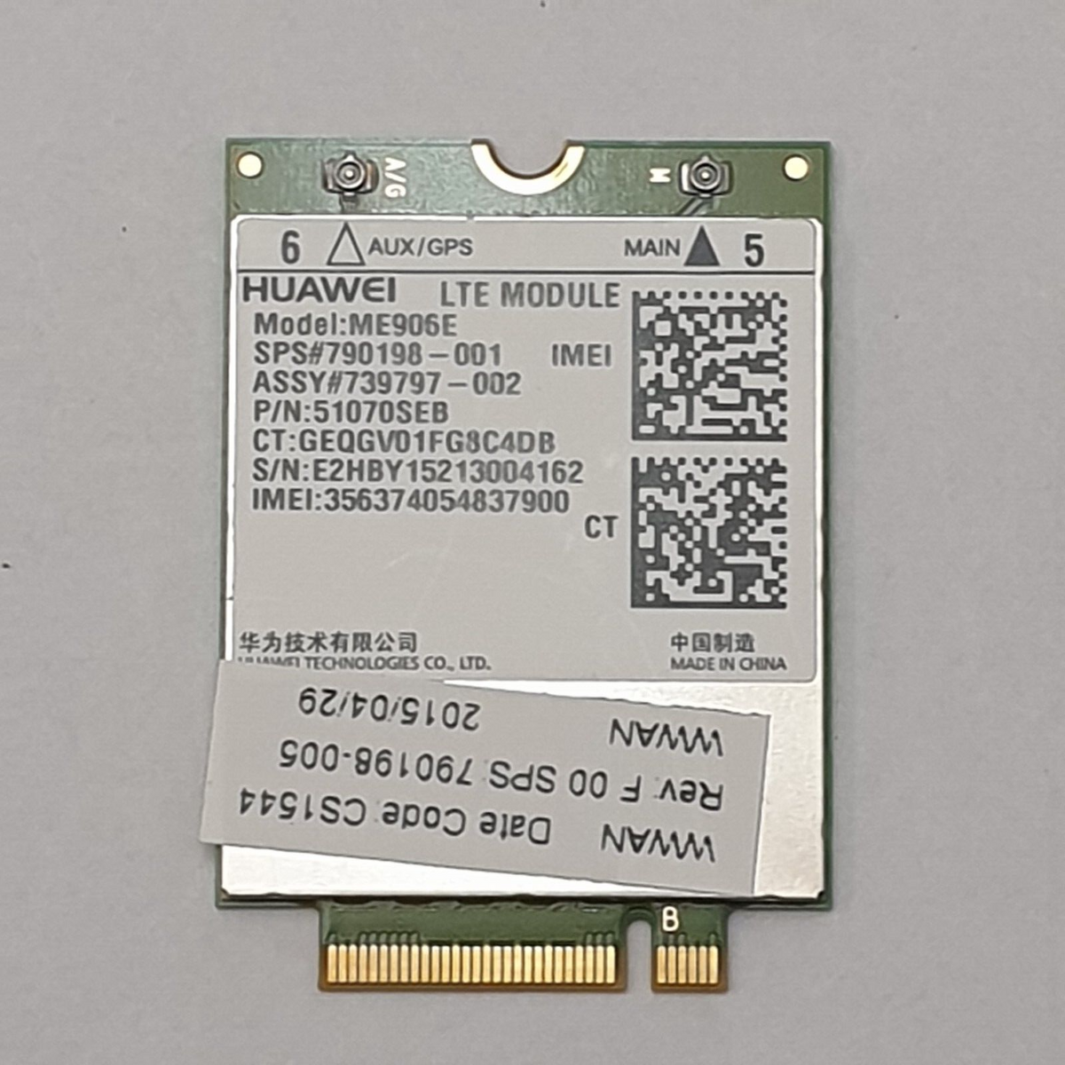 Huawei ME906E LTE WWAN Modul 4G Karte für HP Pro Tablet X2 612 G1