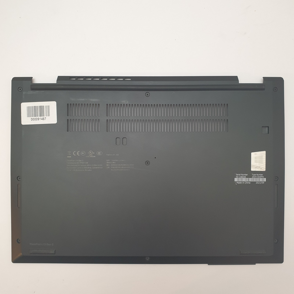 Lenovo ThinkPad L13 Gen2 G2 Gehäuse Unterschale Unterteil Bottom Base Cover Case