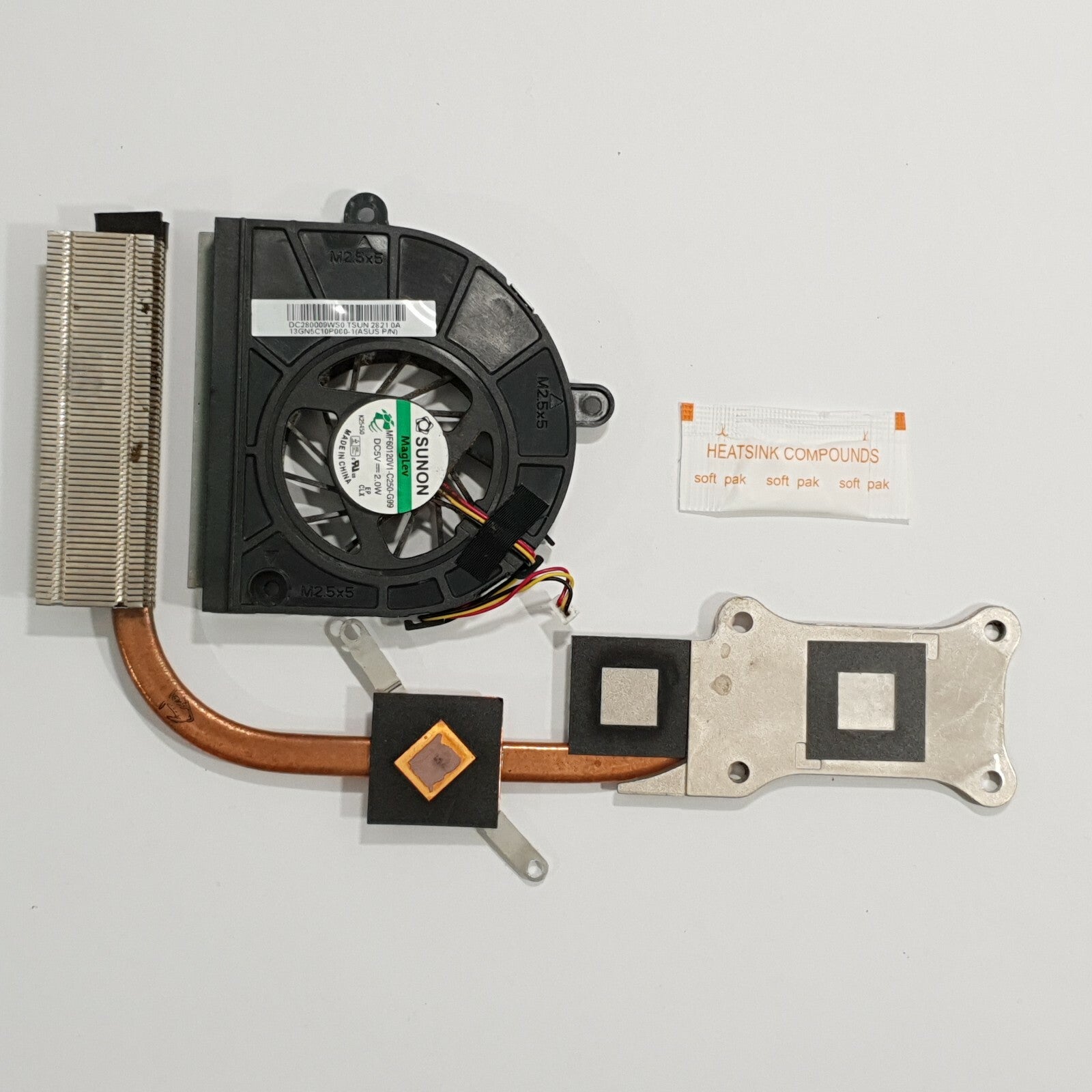 Asus X53B Kühler Lüfter Heatsink Fan CPU Kühlung inkl Wärmeleitpaste – Bild 2