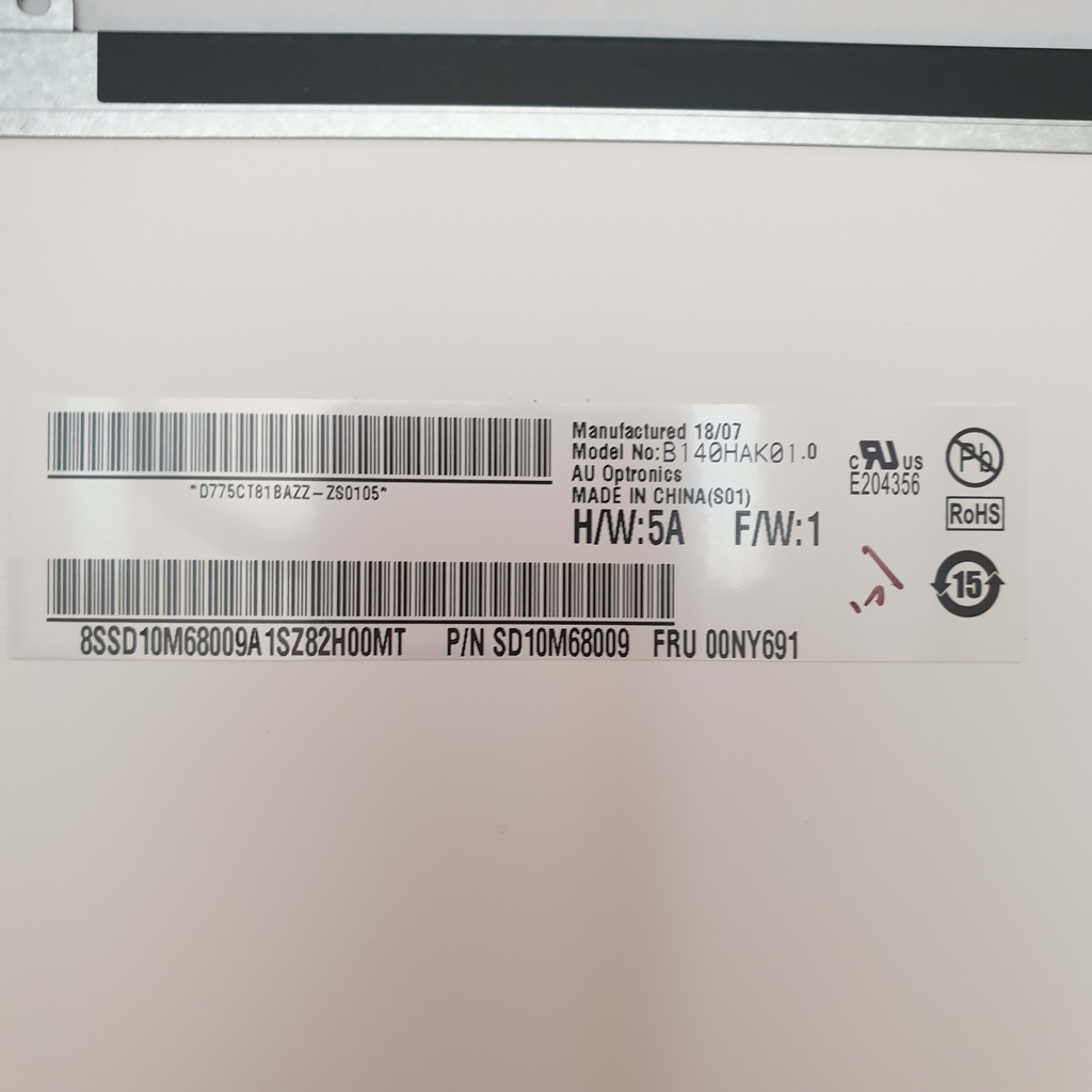 Lenovo ThinkPad T480s B140HAK01.0 Display 14 Zoll AU Optronics Panel – Bild 3