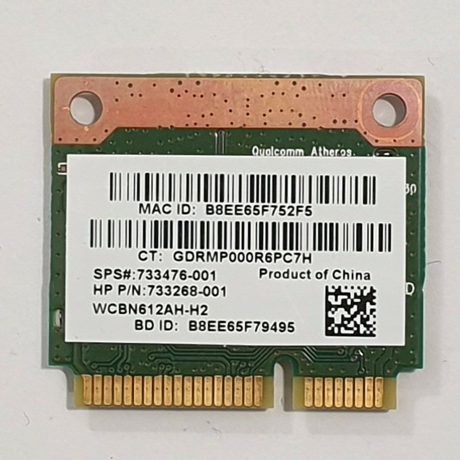 HP Pavilion 13-b Serie WLAN Karte Qualcomm Atheros QCWB335 Wireless Modul – Bild 2