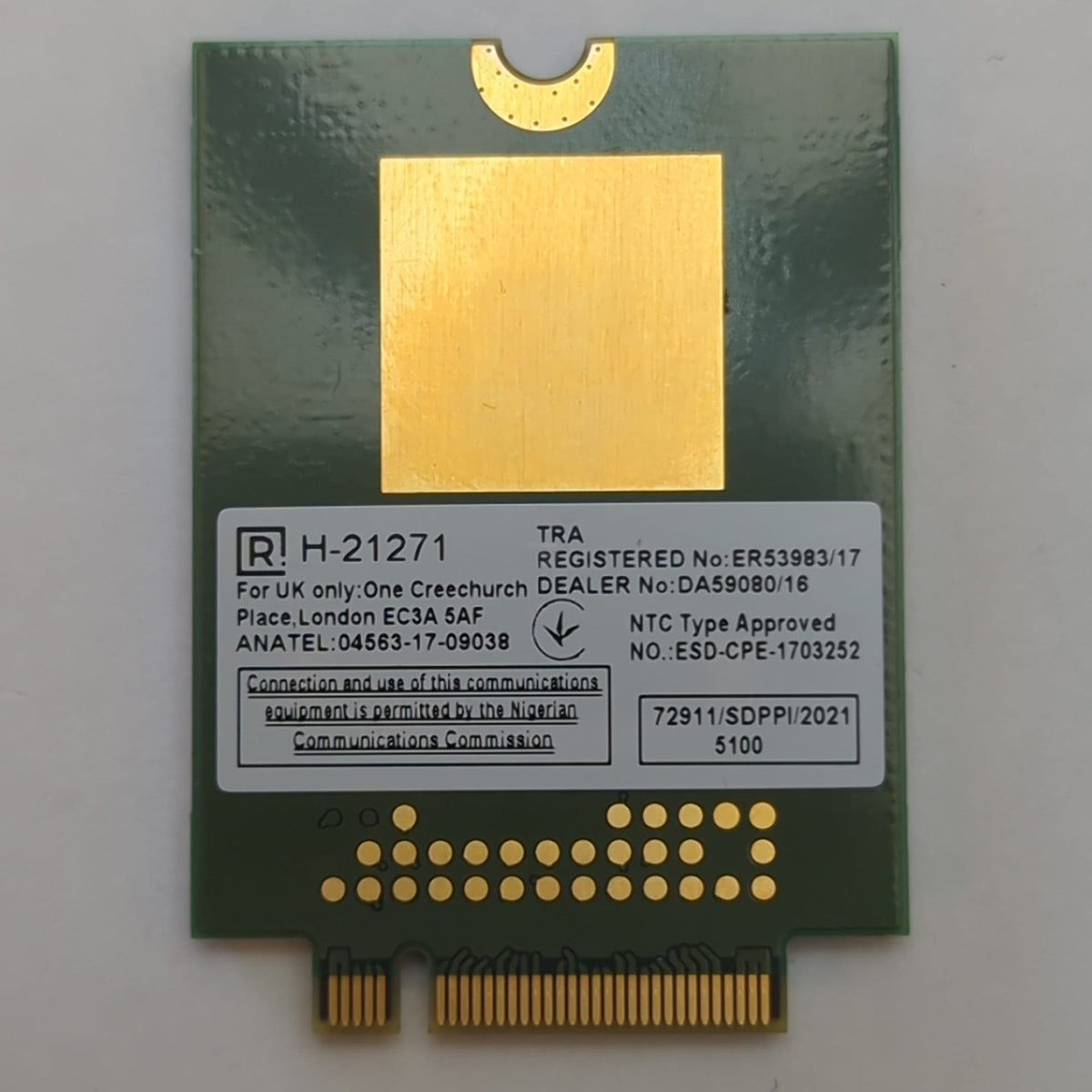 Dell Latitude 5430 LTE WWAN Modul Fibocom 4G Mobile Broadband Karte Card