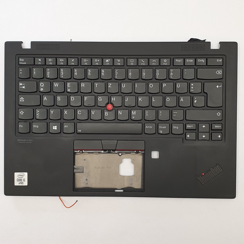 Lenovo ThinkPad X1 Carbon Gen 8 Handauflage Tastatur DE QWERTZ Palmrest Backlit