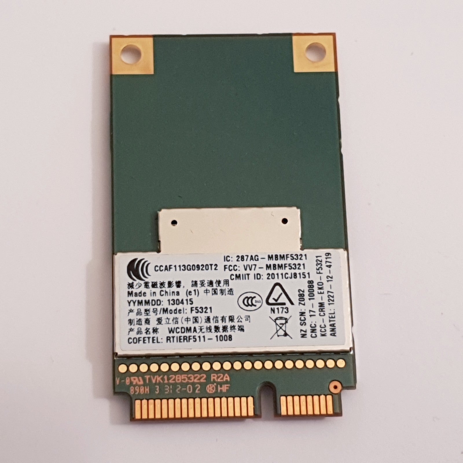 Toshiba Tecra R950 WWAN Karte 3G Toshiba Tecra R950 Ericsson F5321 3G WWAN Karte – Bild 2