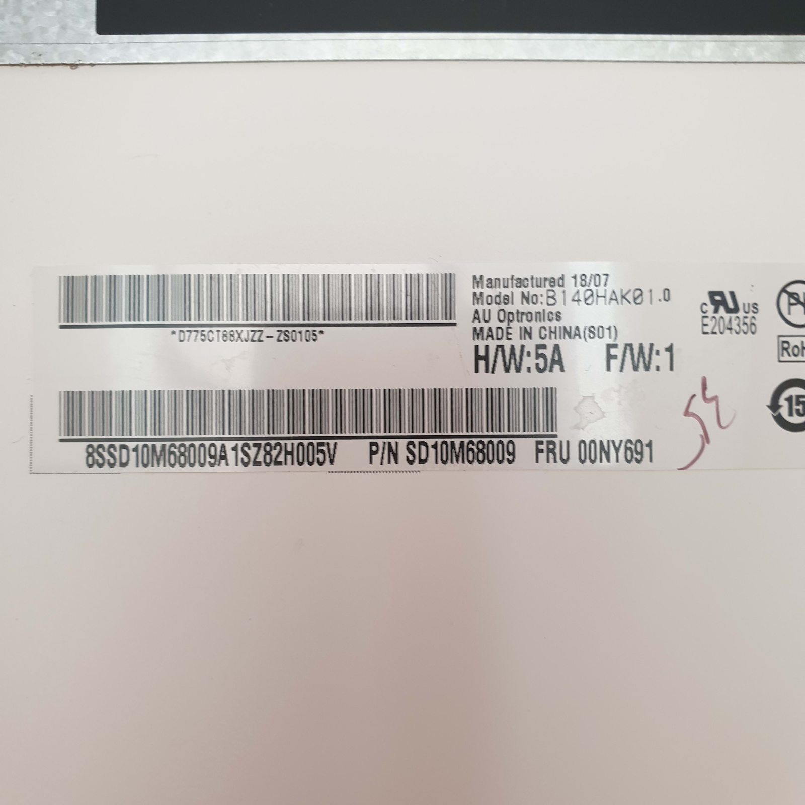 Lenovo ThinkPad T480s FHD Display 14 Zoll B140HAK01.0 Panel LCD Bildschirm – Bild 4