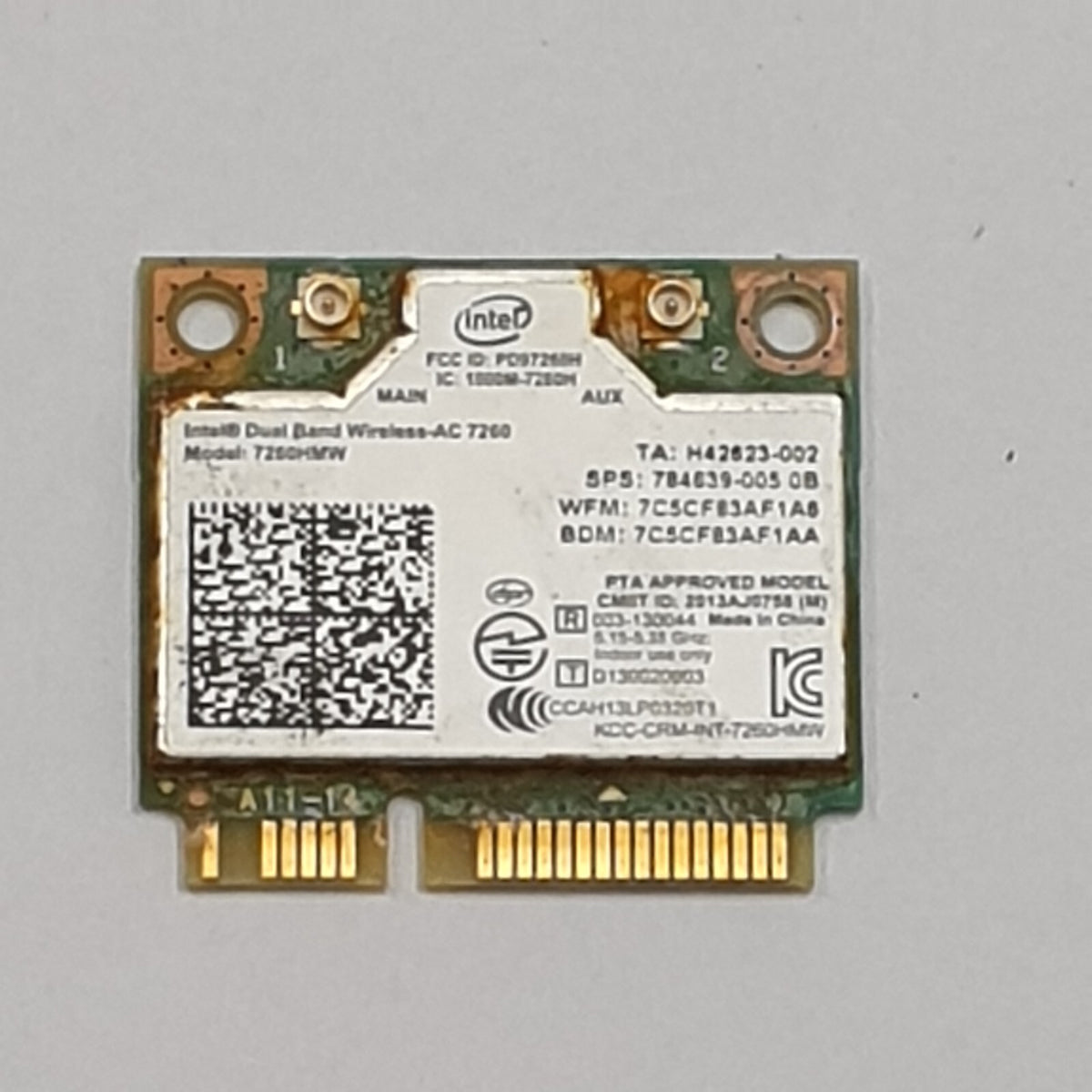 Asus P751J WLAN Karte Wifi Card Intel Dual Band Wireless AC 7260HMW
