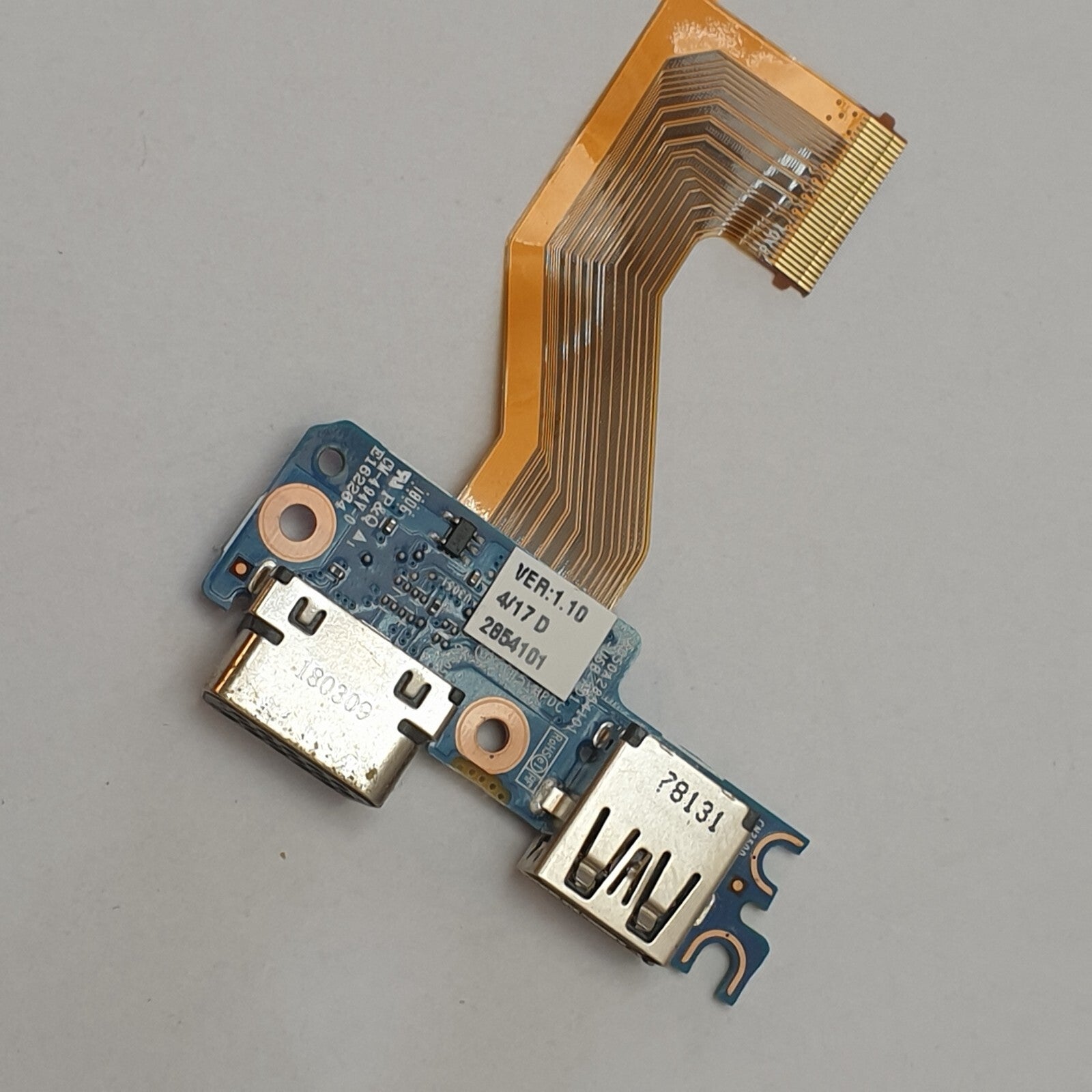 HP EliteBook 745 G4 USB VGA I/O Board Platine Anschluss Board – Bild 2