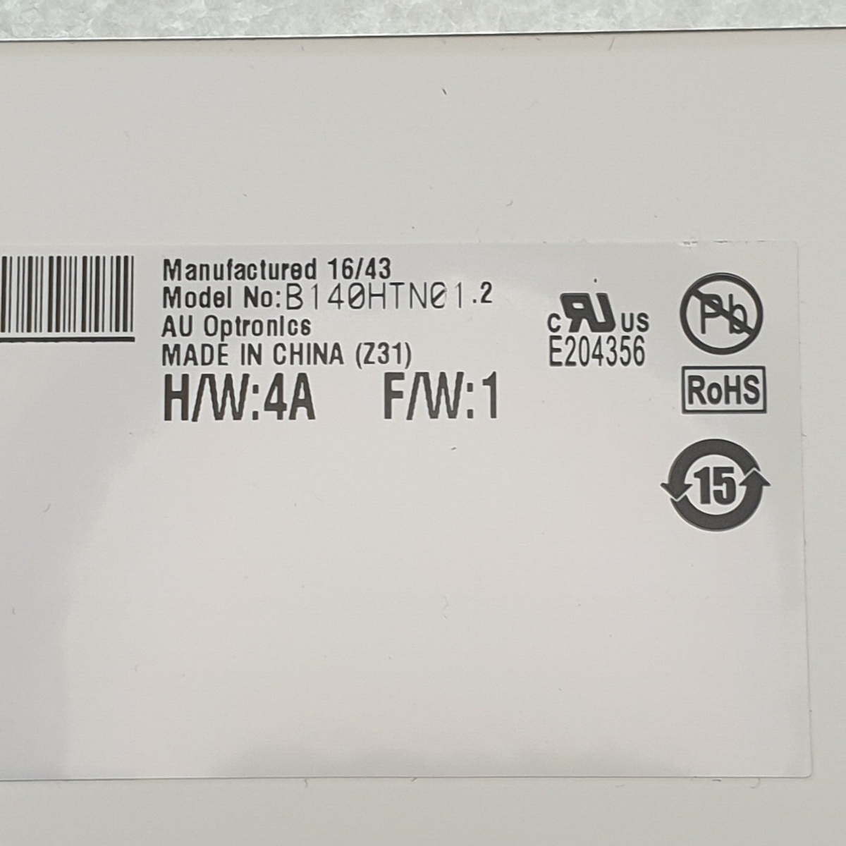 HP EliteBook 840 G3 FHD Display 14 Zoll B140HTN01.2 Panel LCD Bildschirm