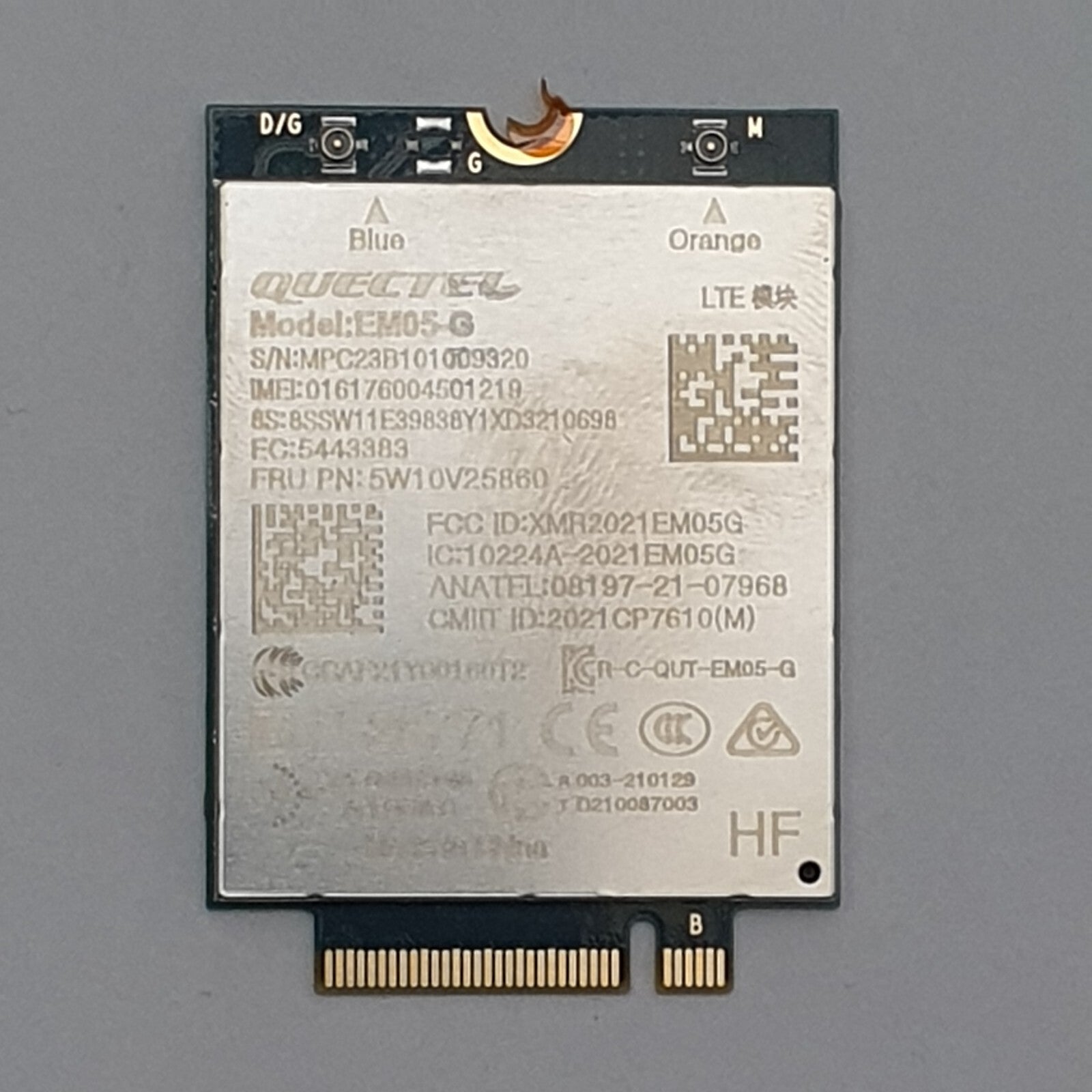 Lenovo Thinkpad L13 Yoga G3 Gen 3 WWAN Karte 4G Modul LTE Card EM05-G